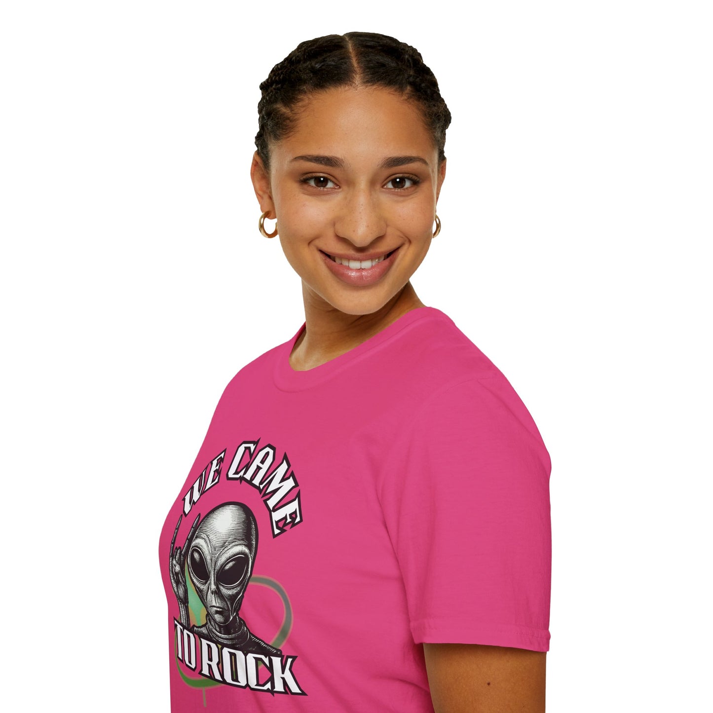 Alien Metal - We Came to Rock - Unisex Softstyle T-Shirt