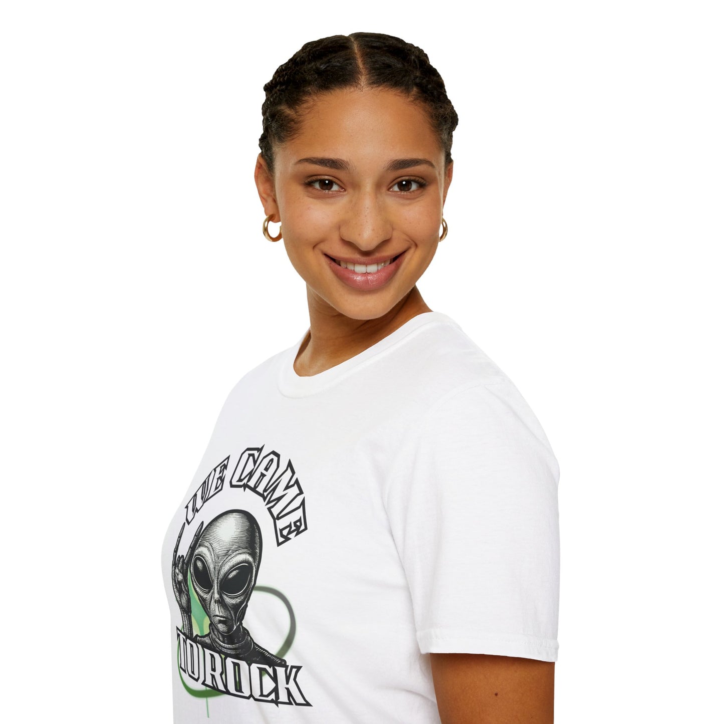 Alien Metal - We Came to Rock - Unisex Softstyle T-Shirt