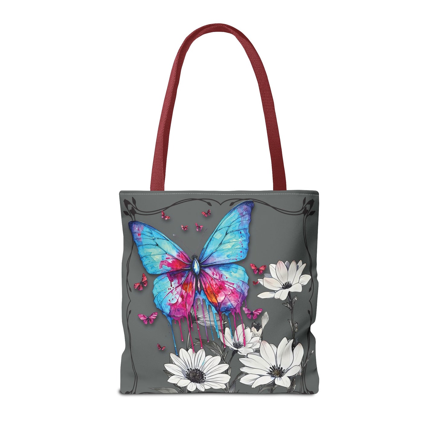 Painted Butterfly in Black and White Tote Bag