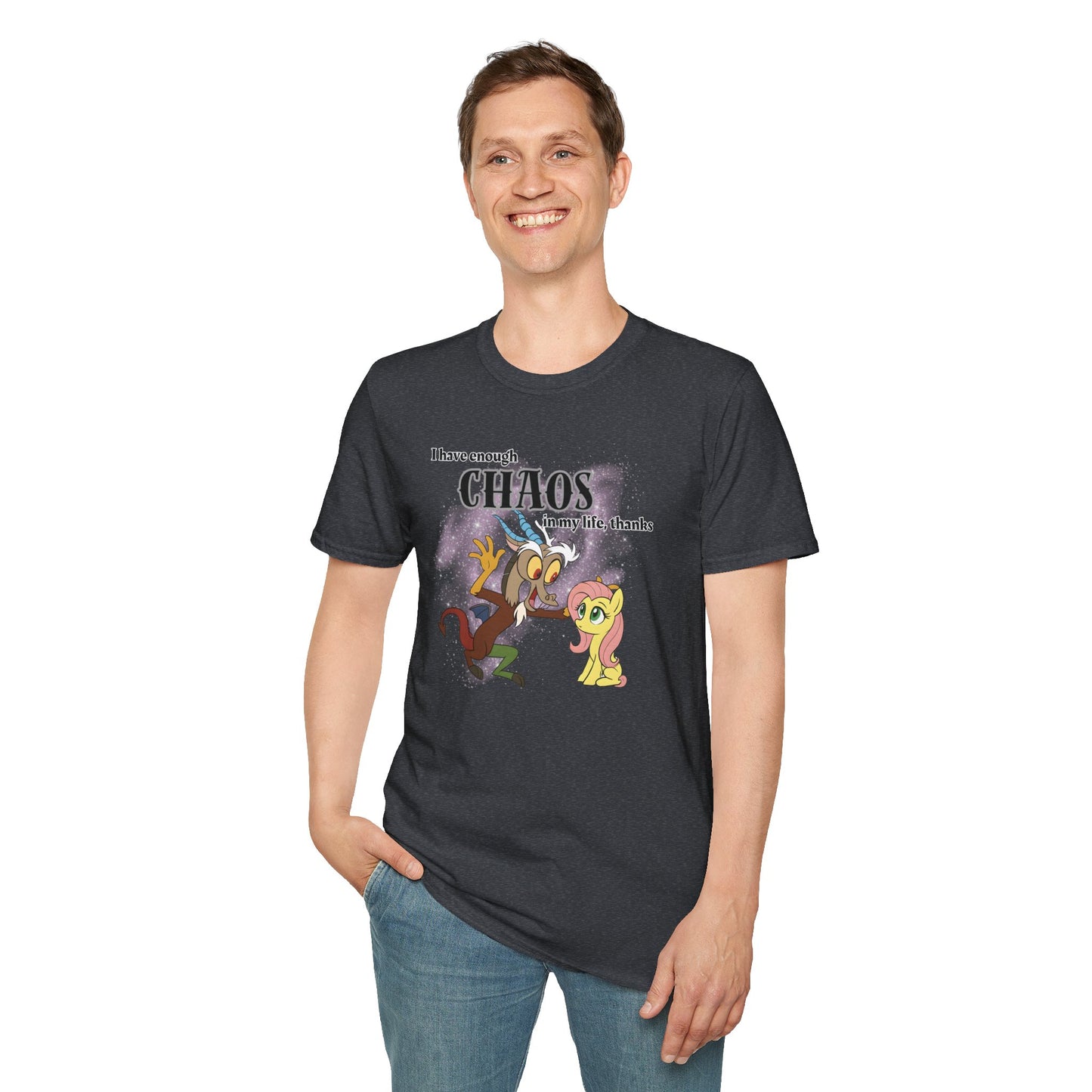 My Little Pony Discord and Fluttershy - Unisex Softstyle T-Shirt