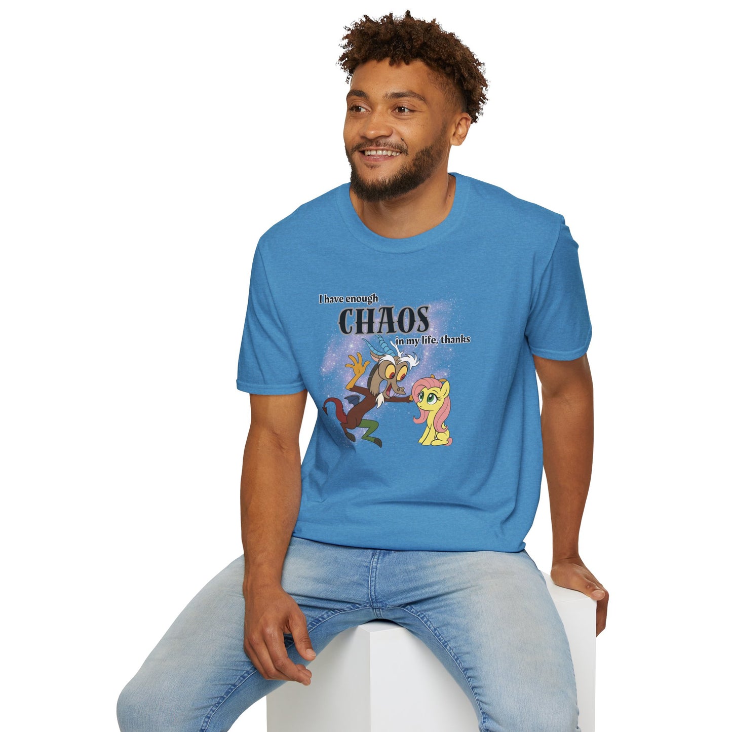 My Little Pony Discord and Fluttershy - Unisex Softstyle T-Shirt