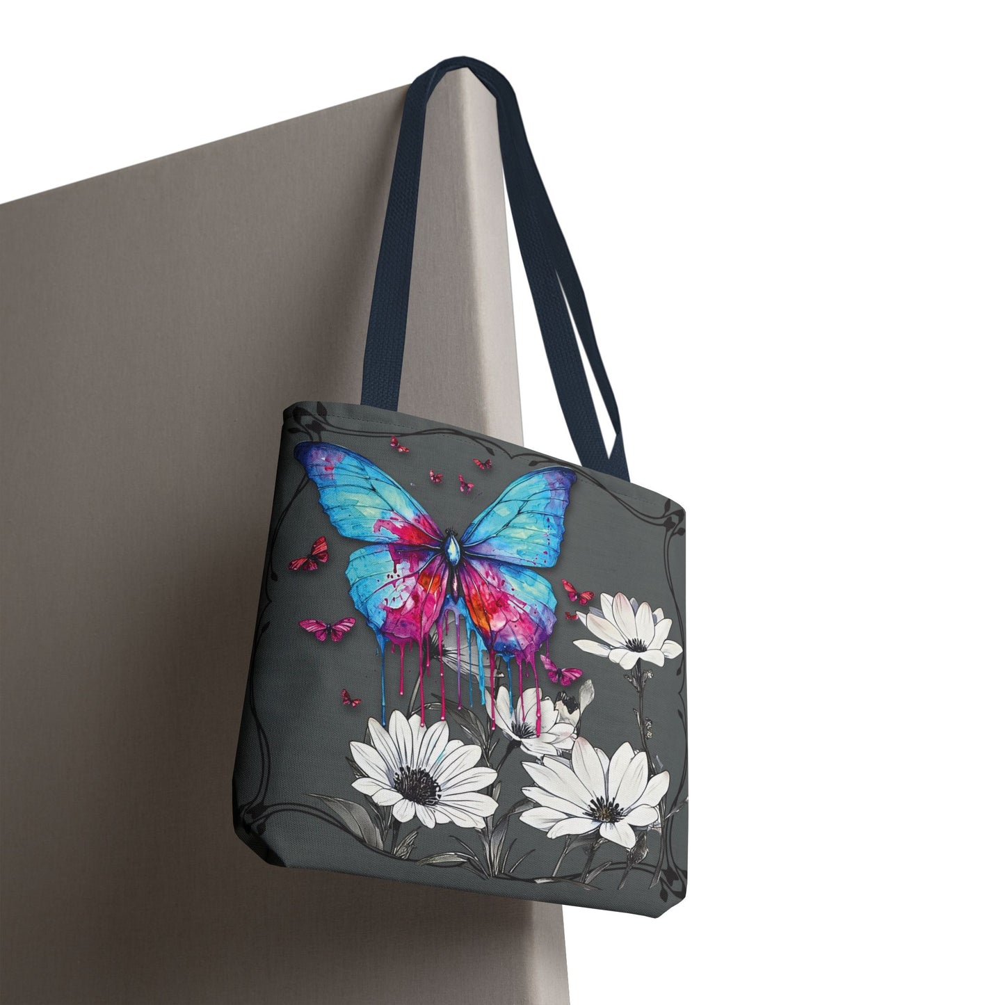 Painted Butterfly in Black and White Tote Bag