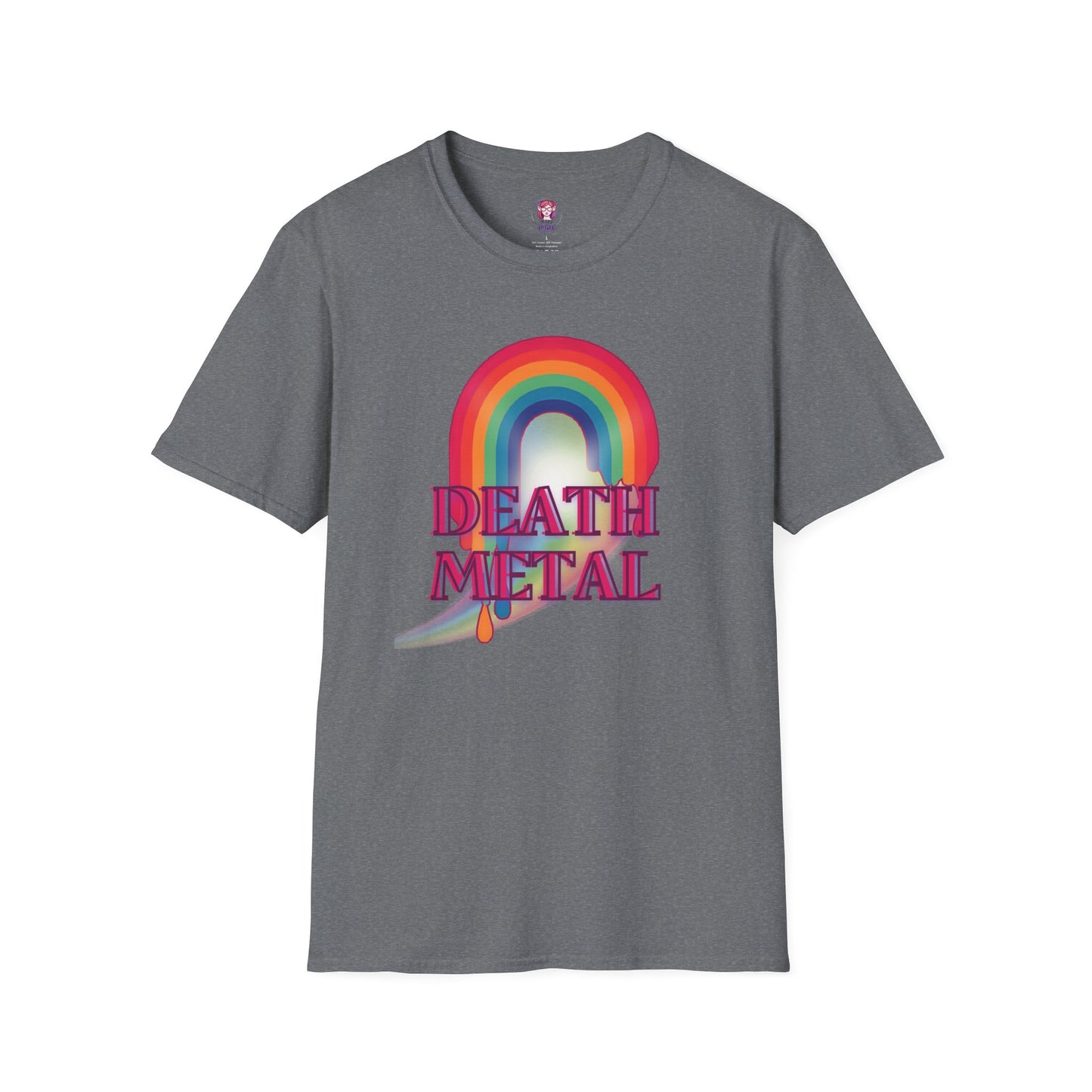 Rainbow Death Metal - Unisex Softstyle T-Shirt