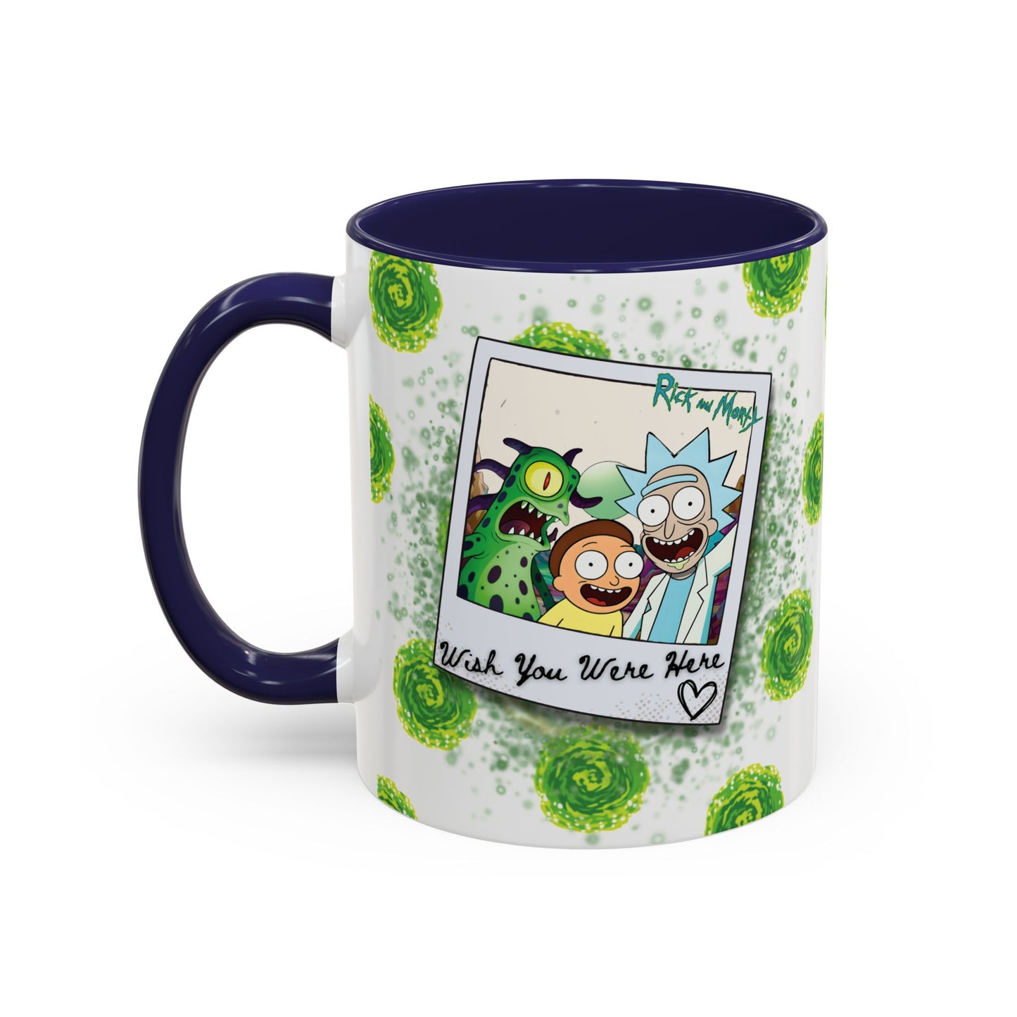 Rick & Morty Alien Polaroid - Accent Coffee Mug (11, 15oz)