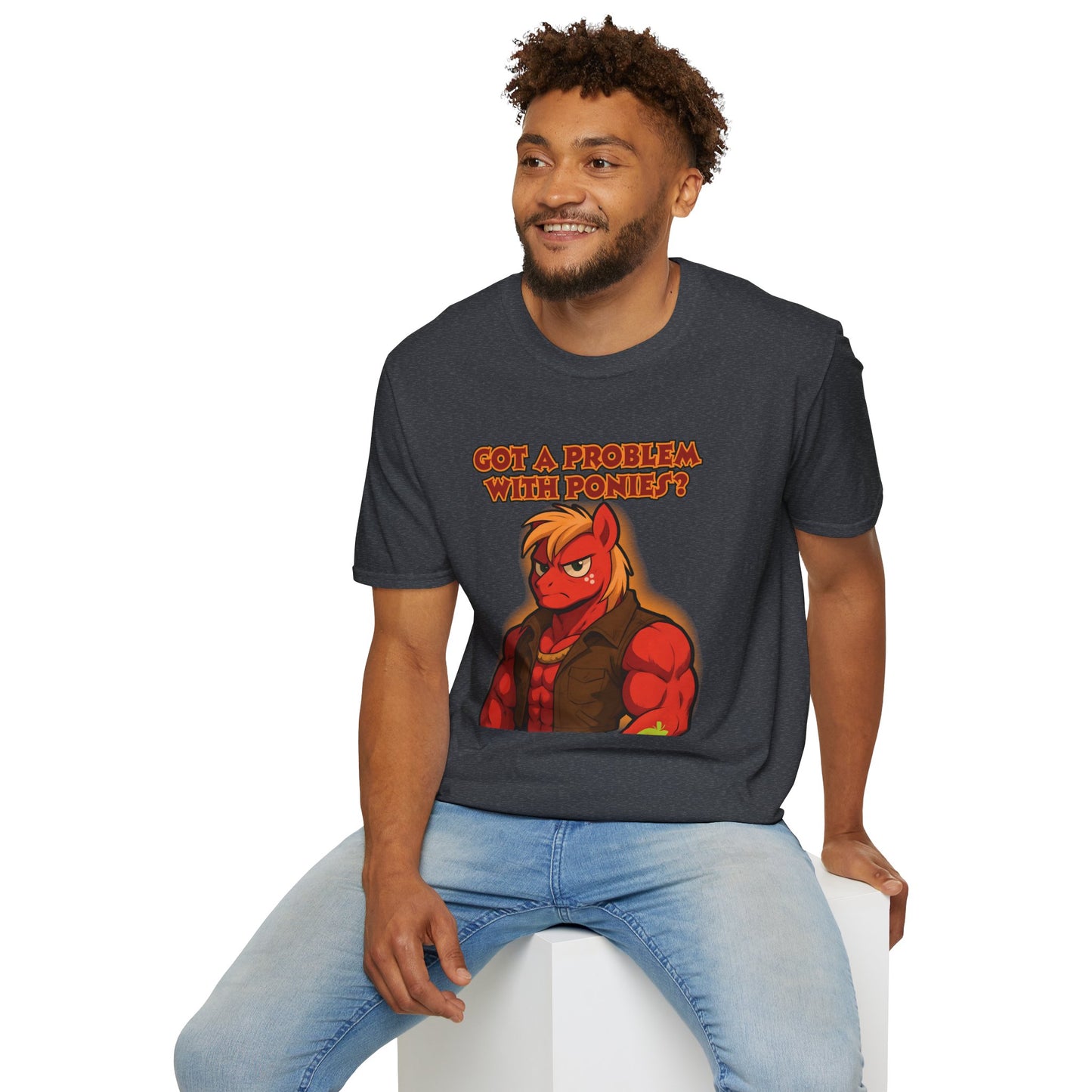 My Little Pony Masculine Big Mac - Pony Problem - Unisex Softstyle T-Shirt