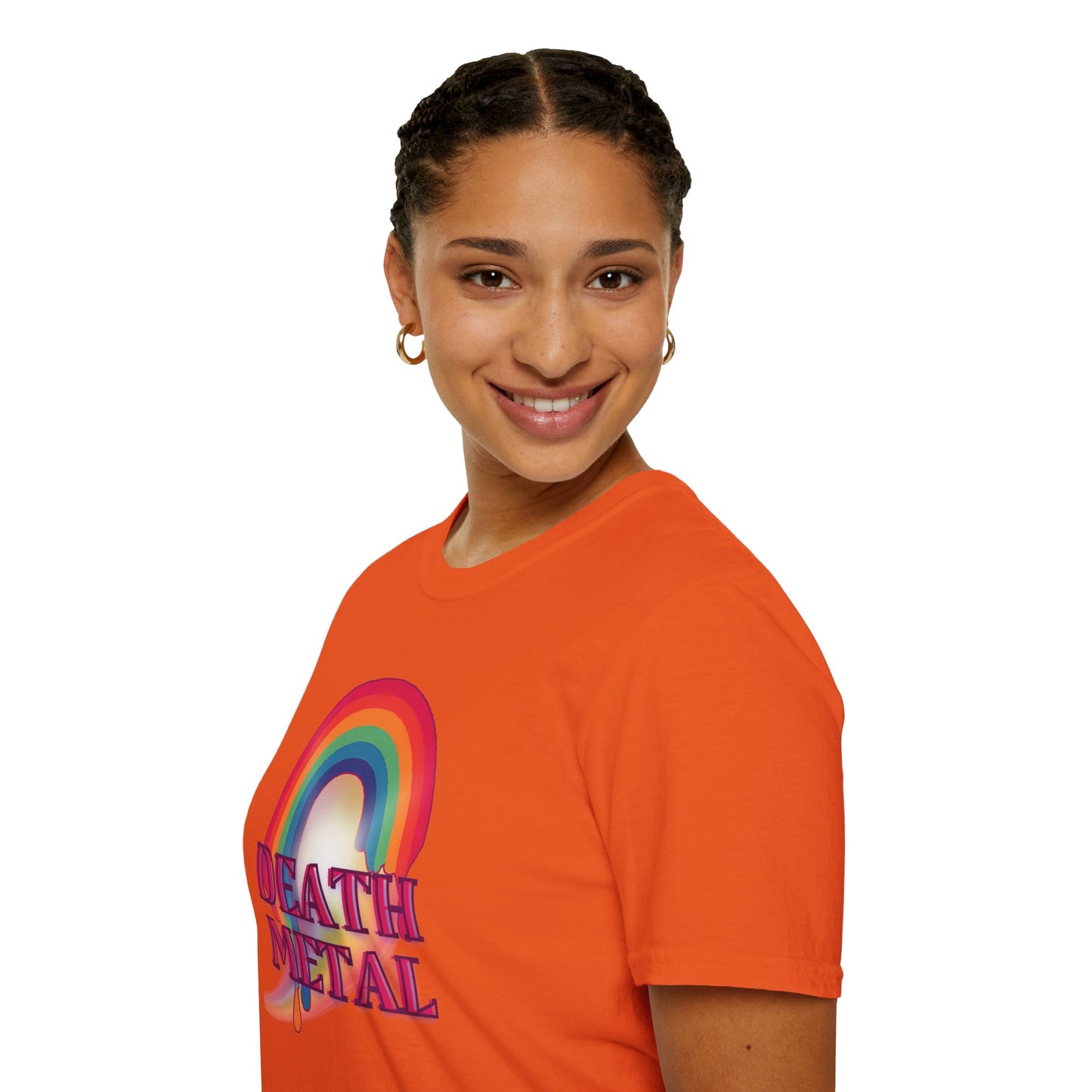 Rainbow Death Metal - Unisex Softstyle T-Shirt