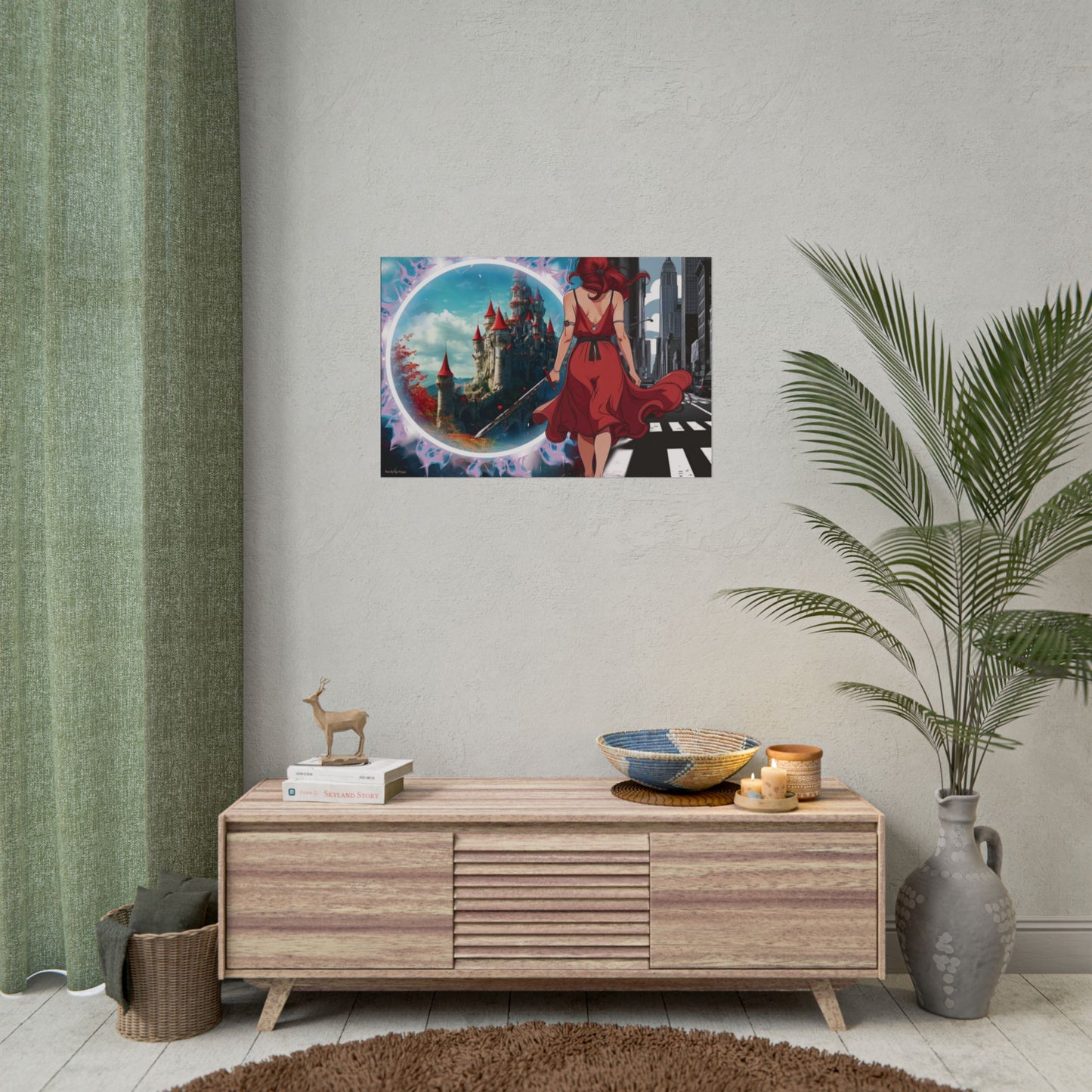 "Fantasy is Life" Rolled Poster, Wall Decor, Unique Wall Art