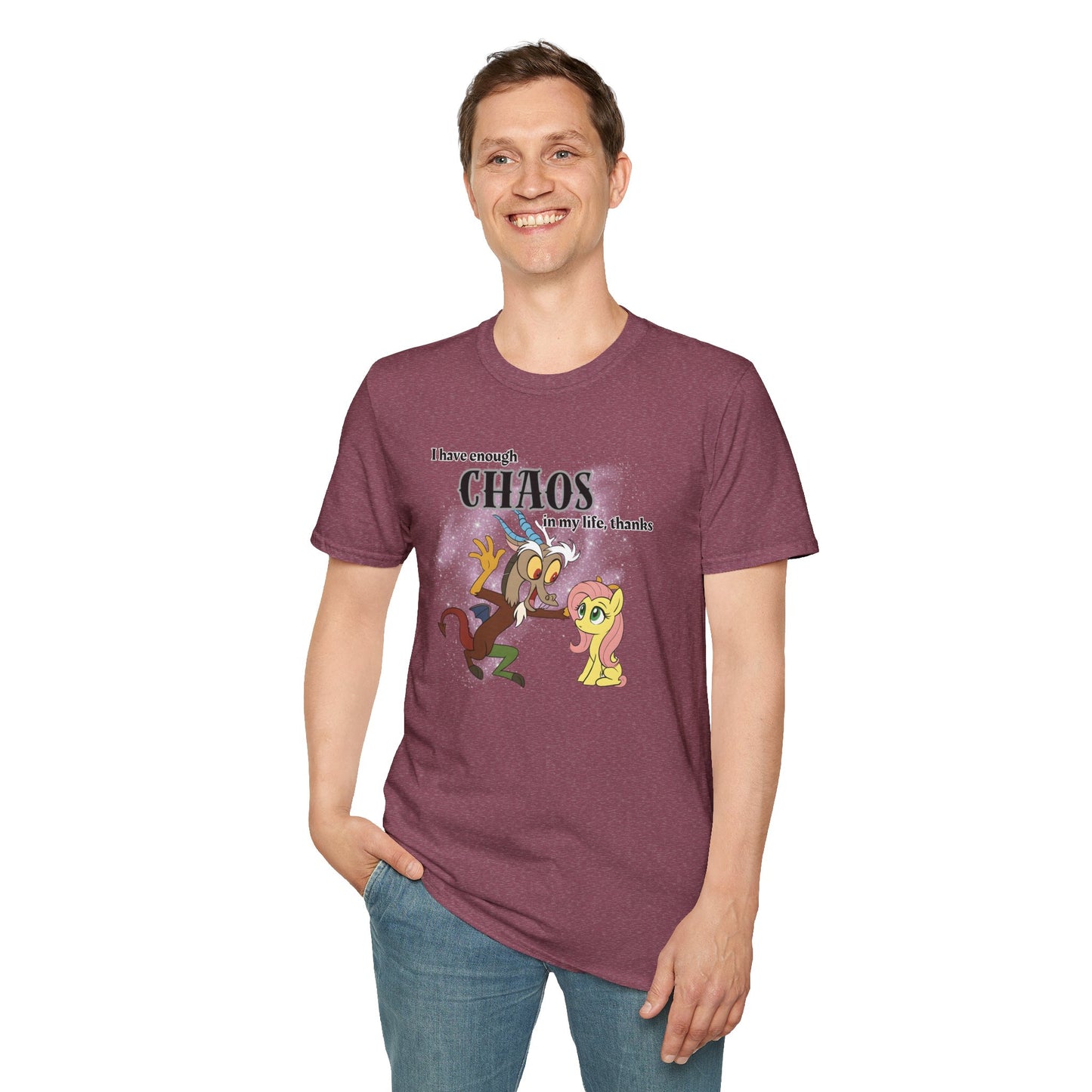 My Little Pony Discord and Fluttershy - Unisex Softstyle T-Shirt