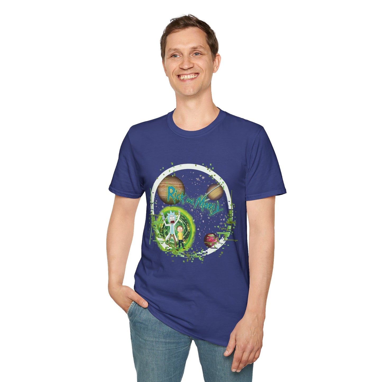 Rick & Morty Broken Space - Unisex Softstyle T-Shirt