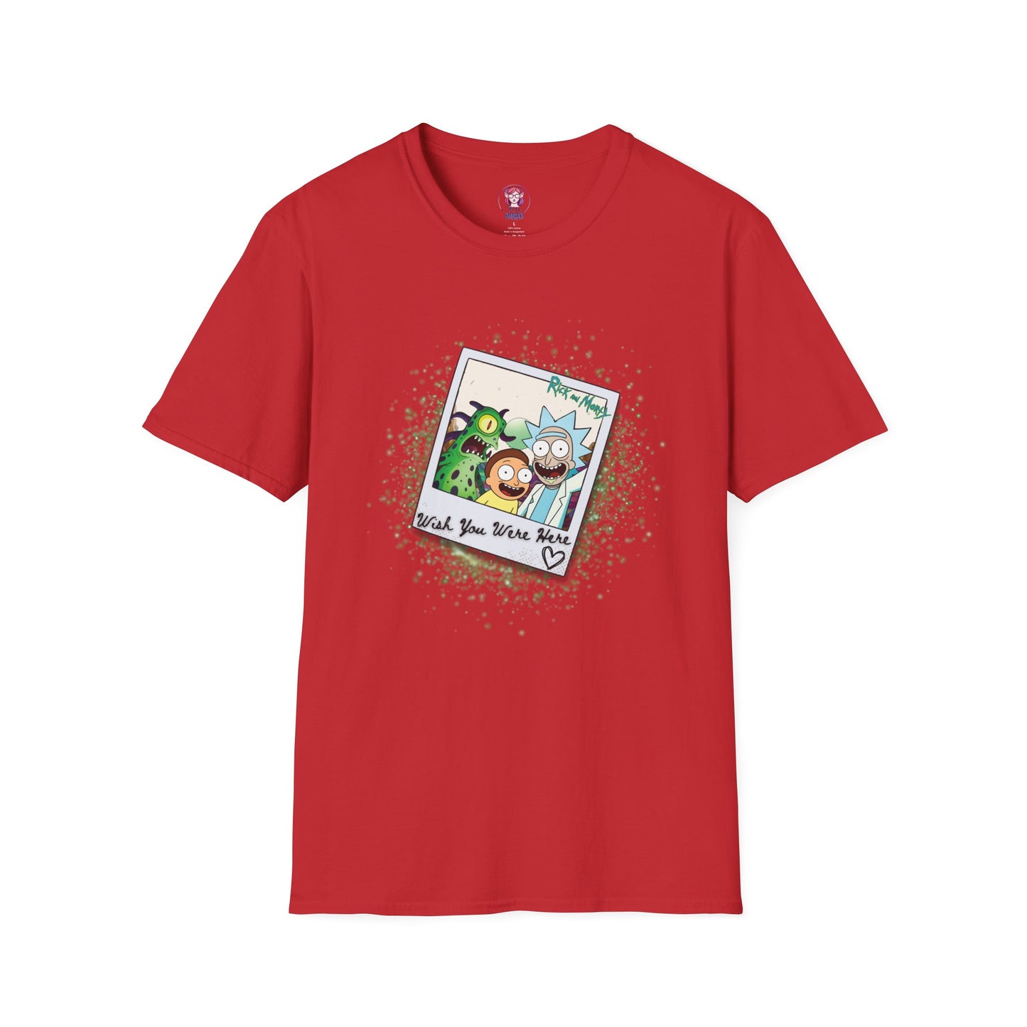 Rick & Morty Polaroid - Wish You Were Here - Unisex Softstyle T-Shirt