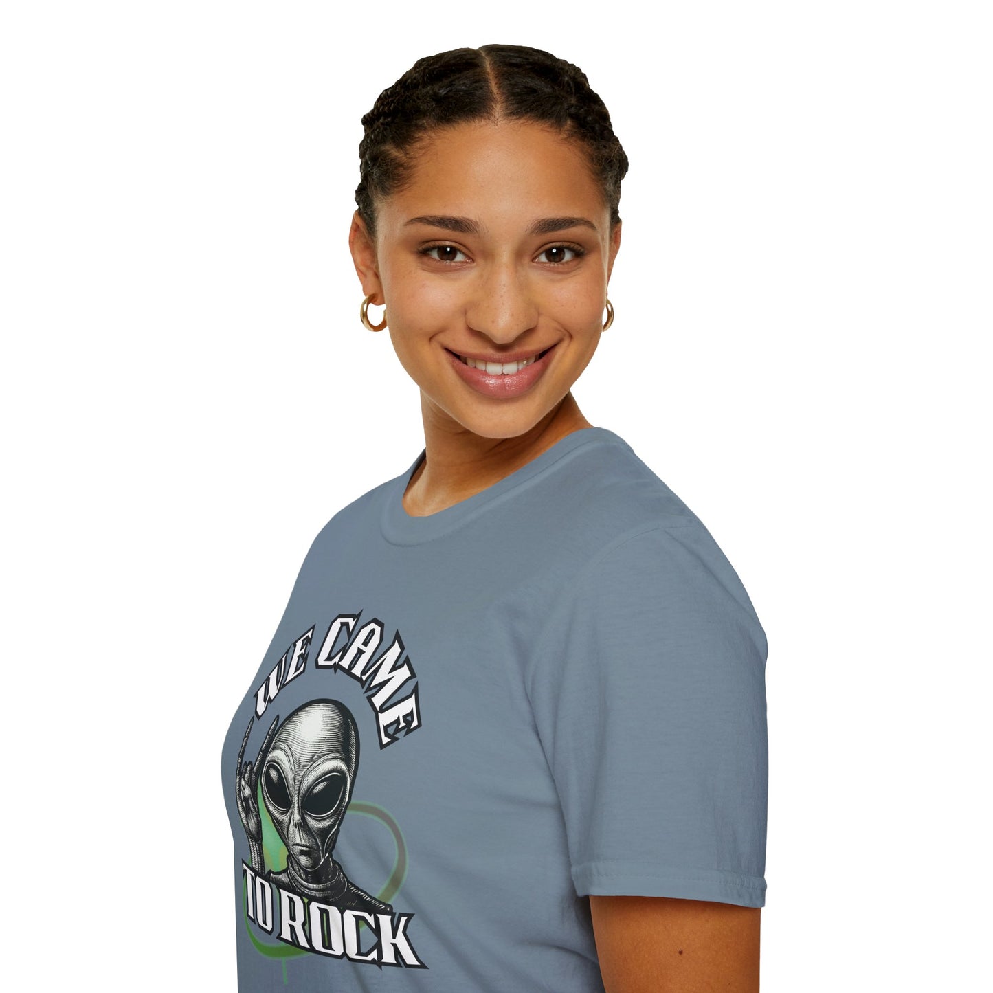 Alien Metal - We Came to Rock - Unisex Softstyle T-Shirt