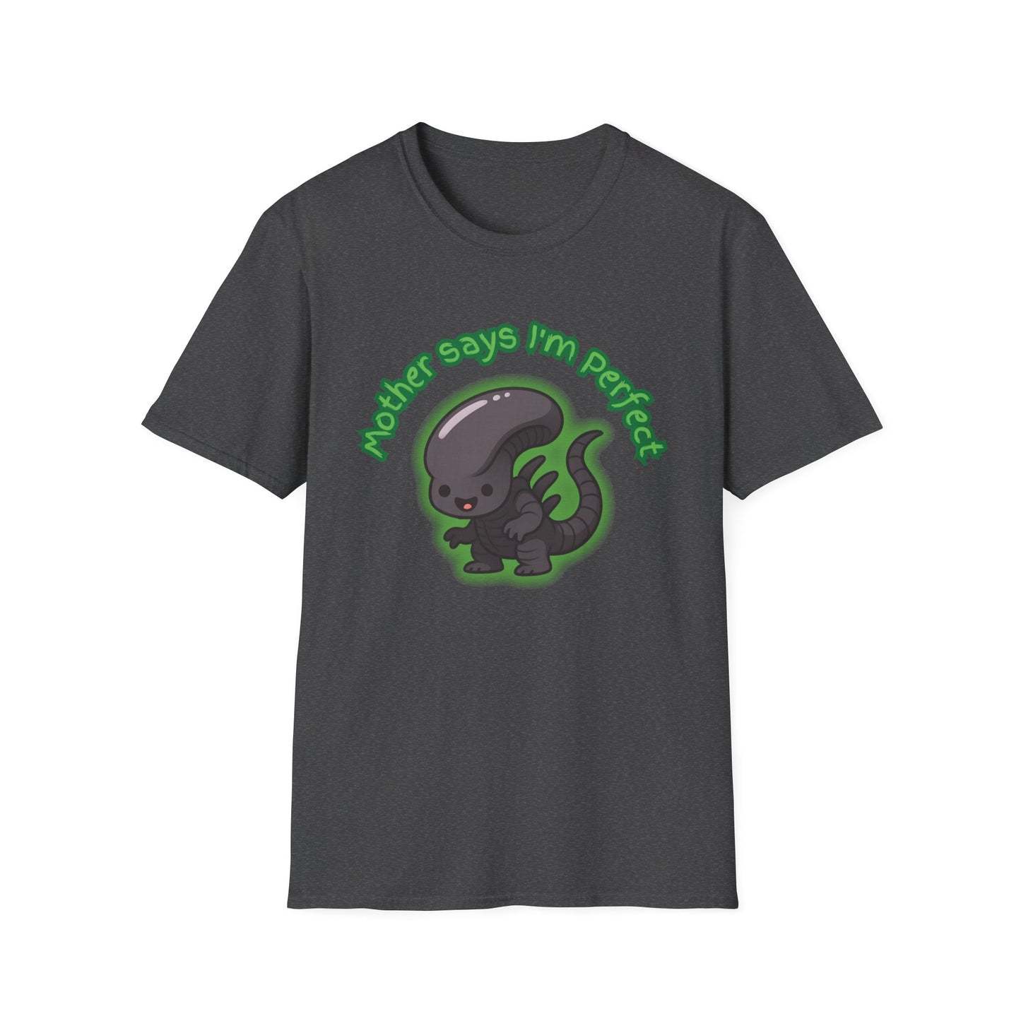 Alien Cute Xenomorph I'm Perfect - Unisex Softstyle T-Shirt