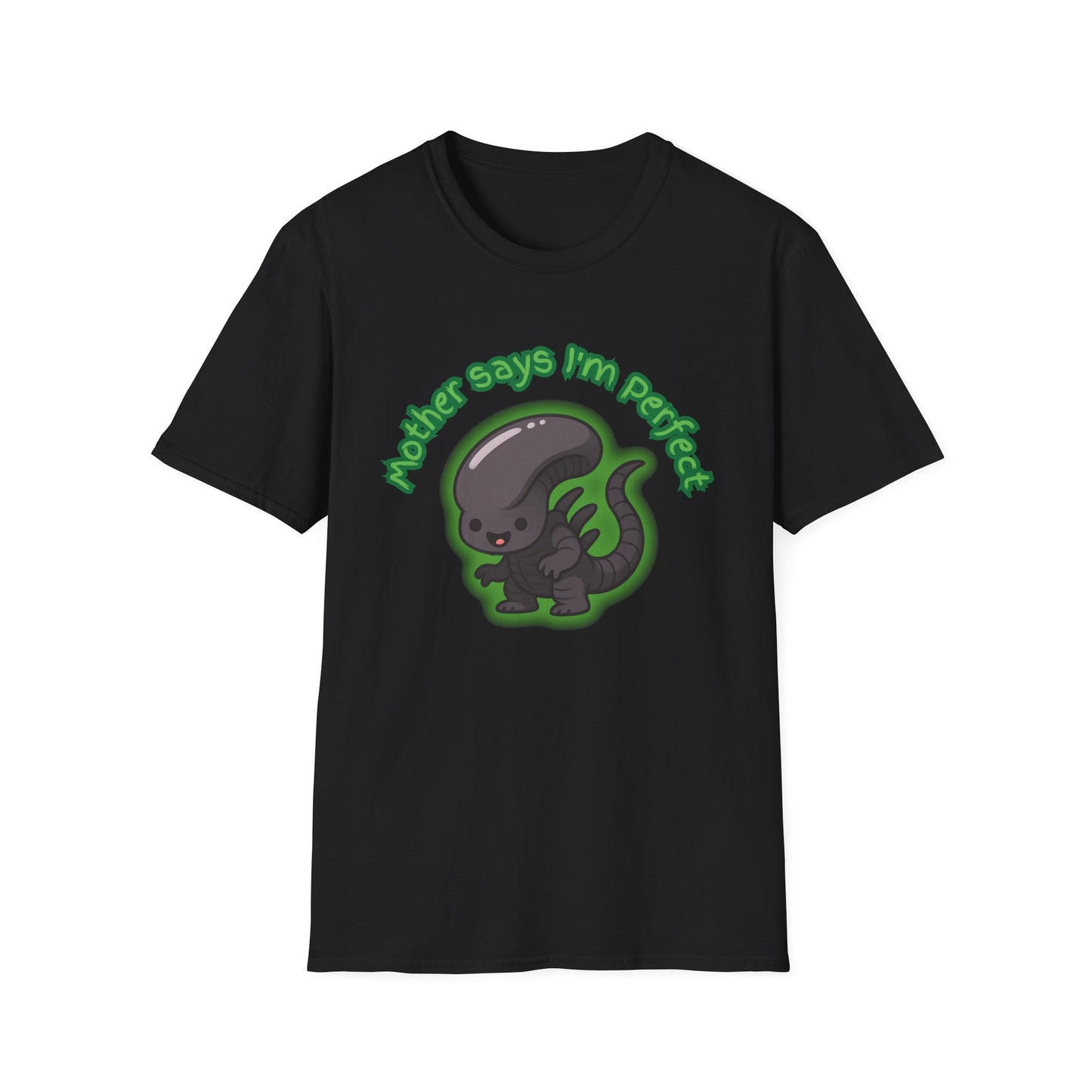 Alien Cute Xenomorph I'm Perfect - Unisex Softstyle T-Shirt