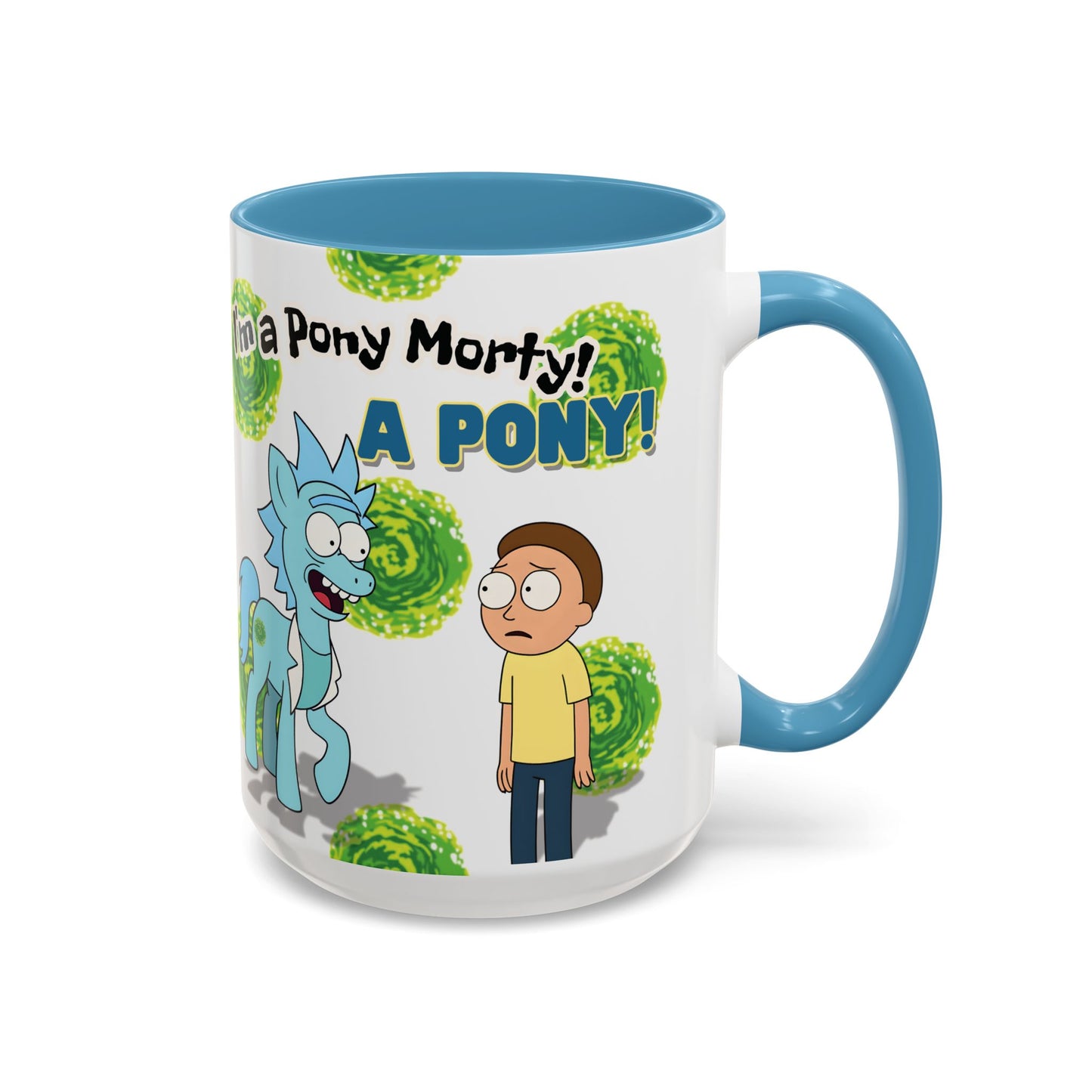 Rick & Morty Pony Accent Coffee Mug (11, 15oz)