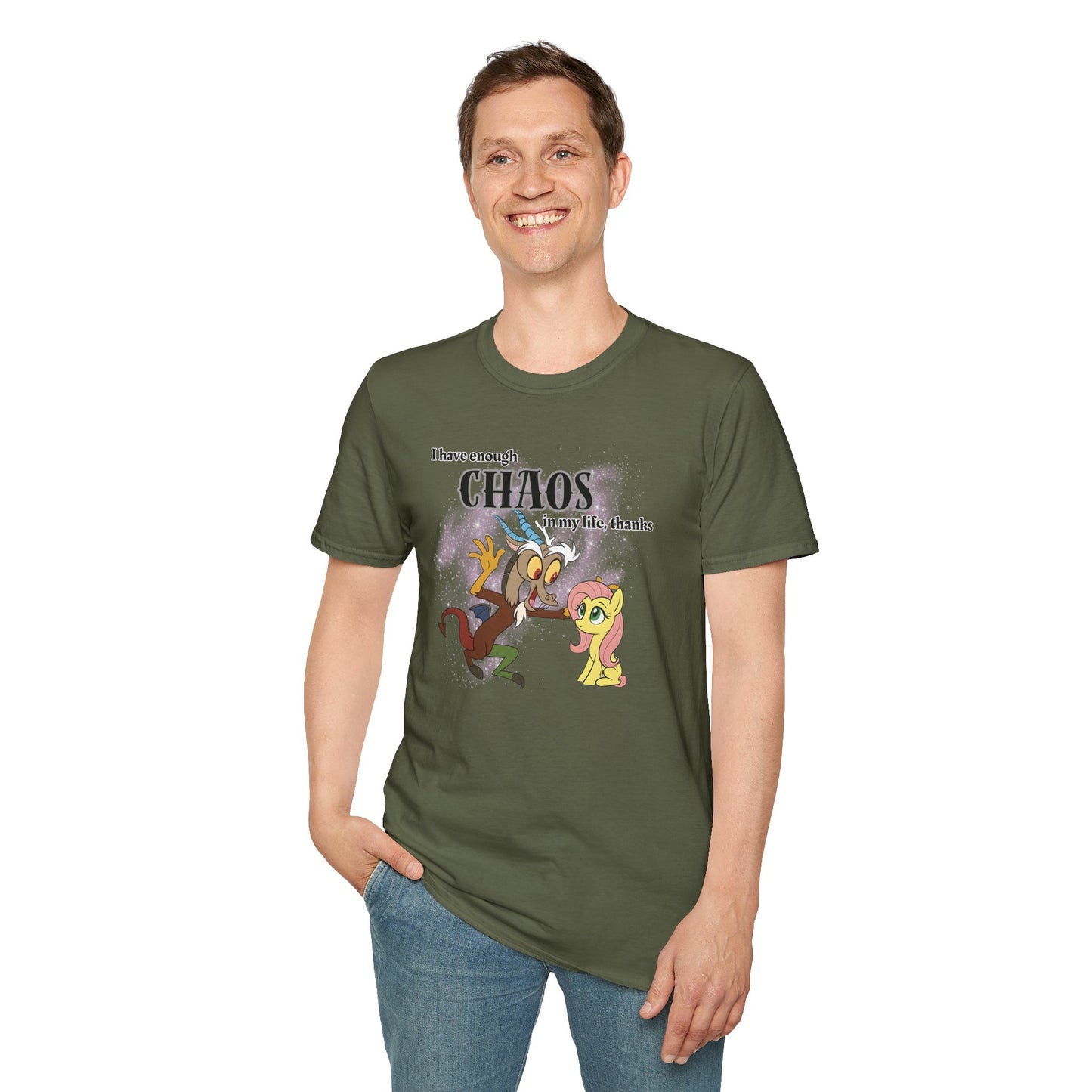 My Little Pony Discord and Fluttershy - Unisex Softstyle T-Shirt