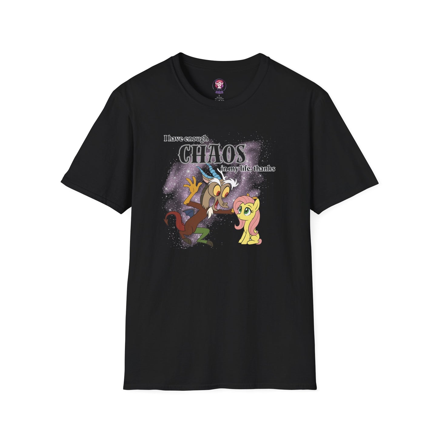 My Little Pony Discord and Fluttershy - Unisex Softstyle T-Shirt
