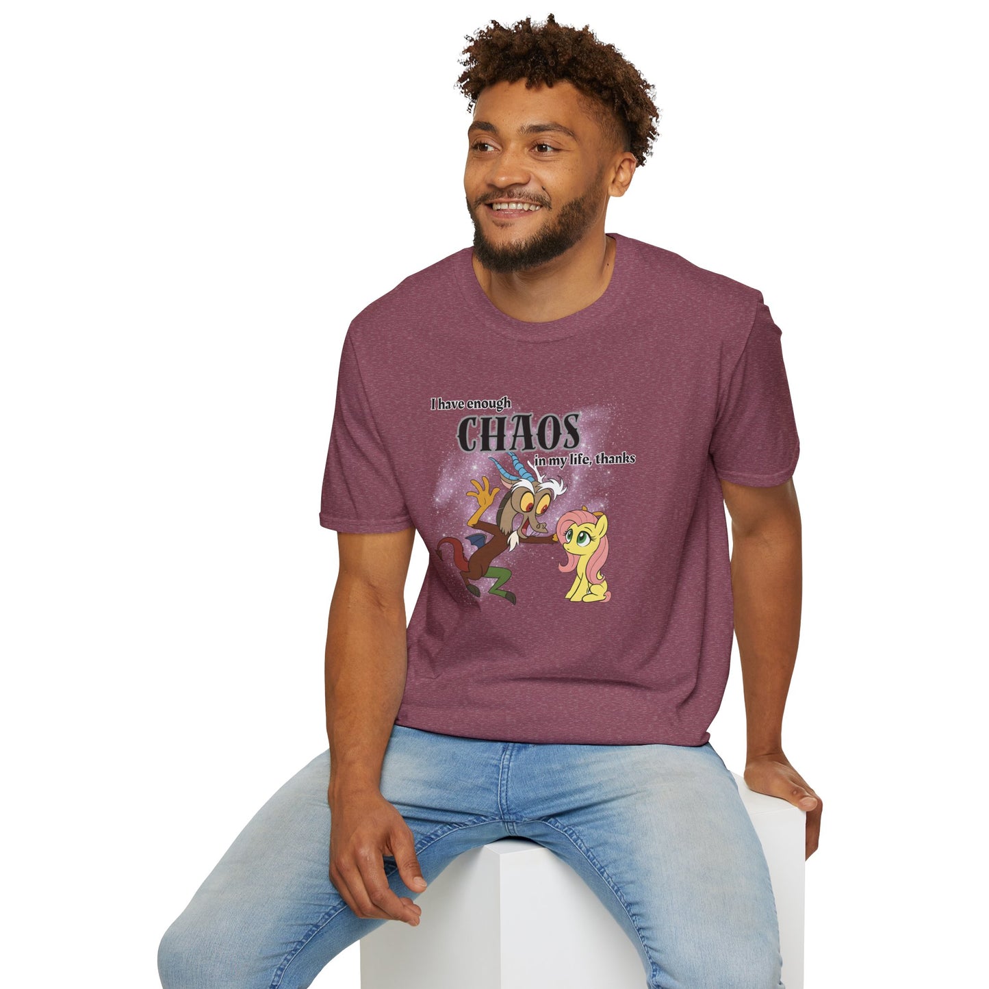 My Little Pony Discord and Fluttershy - Unisex Softstyle T-Shirt