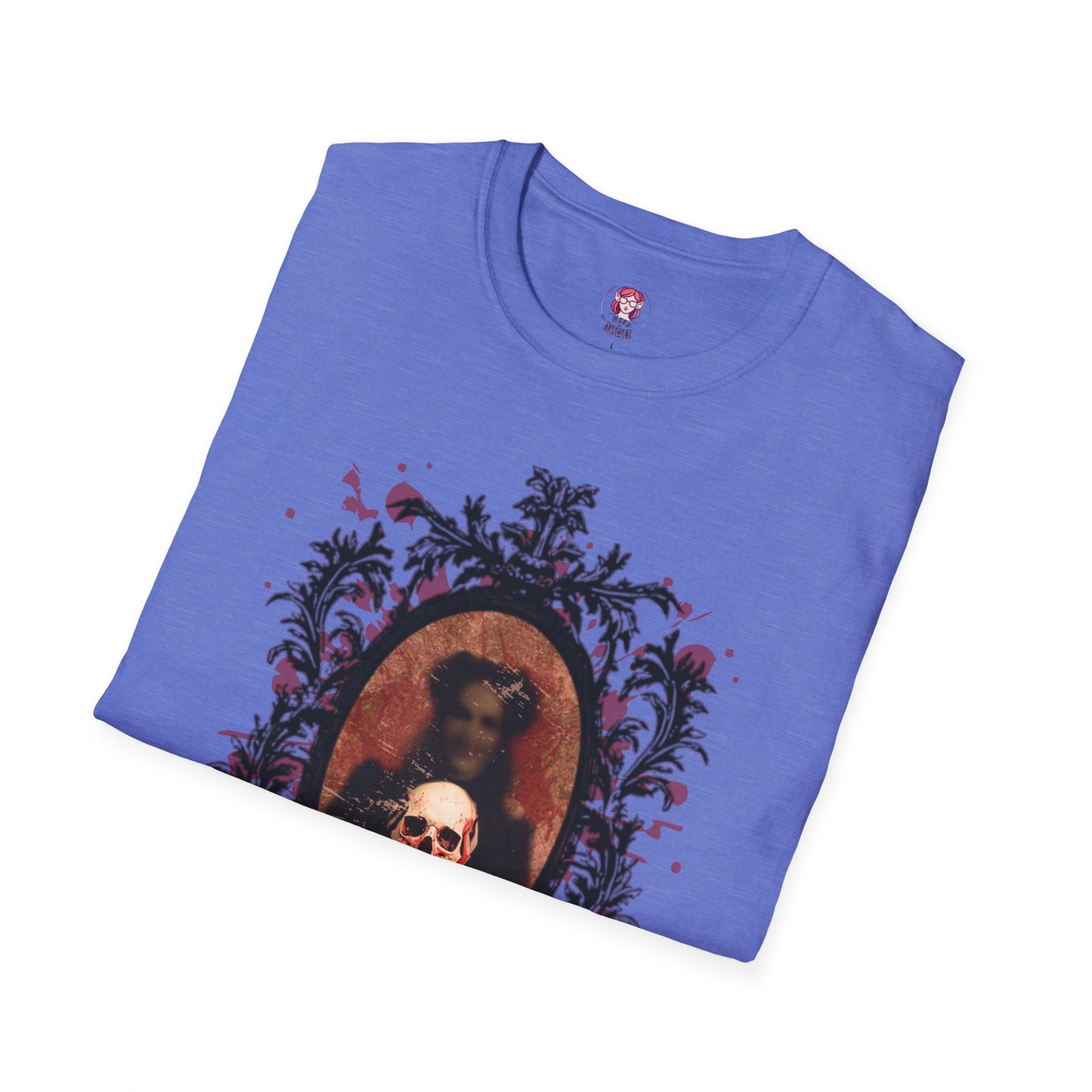 Vintage Gothic Skull Frame - Unisex Softstyle T-Shirt