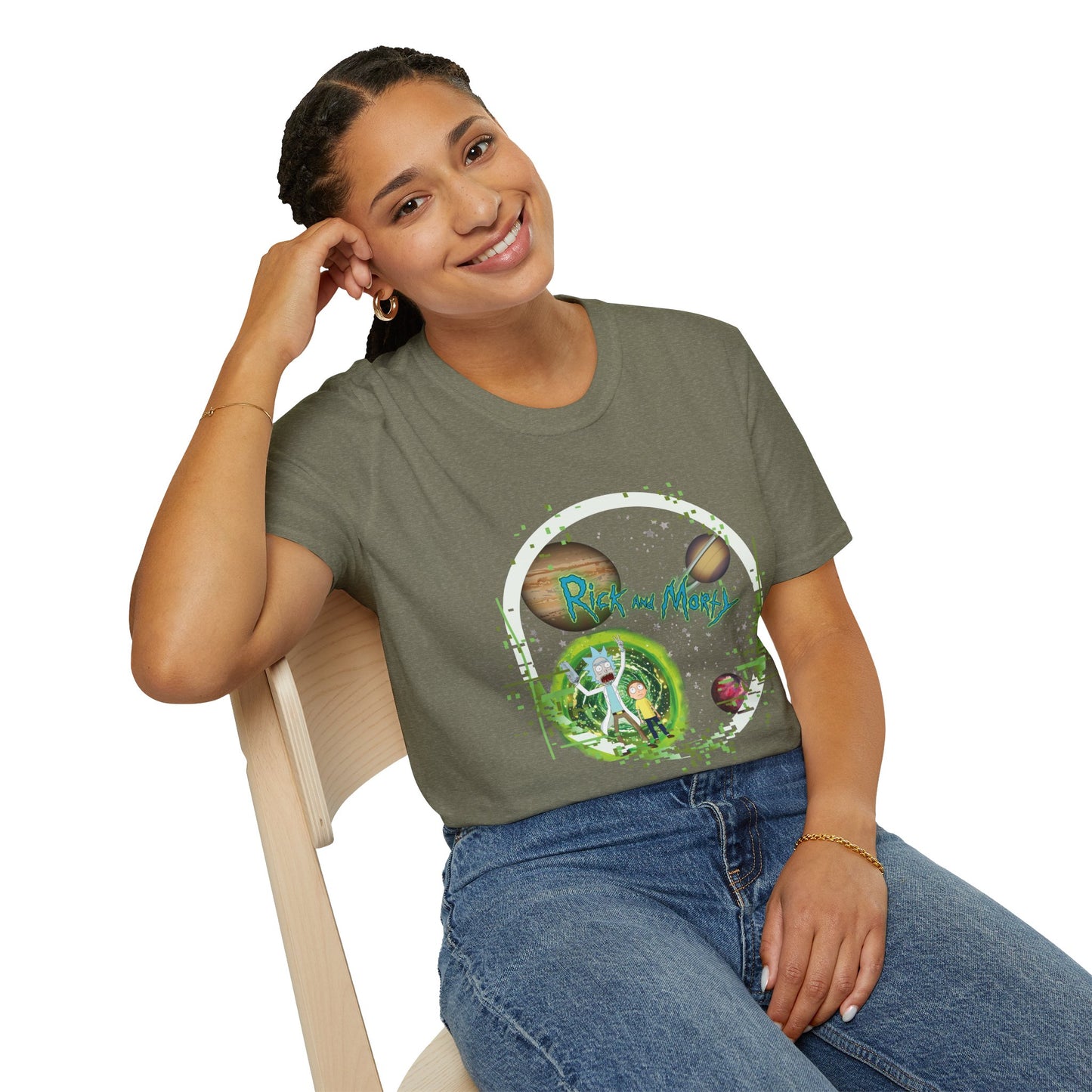 Rick & Morty Broken Space - Unisex Softstyle T-Shirt