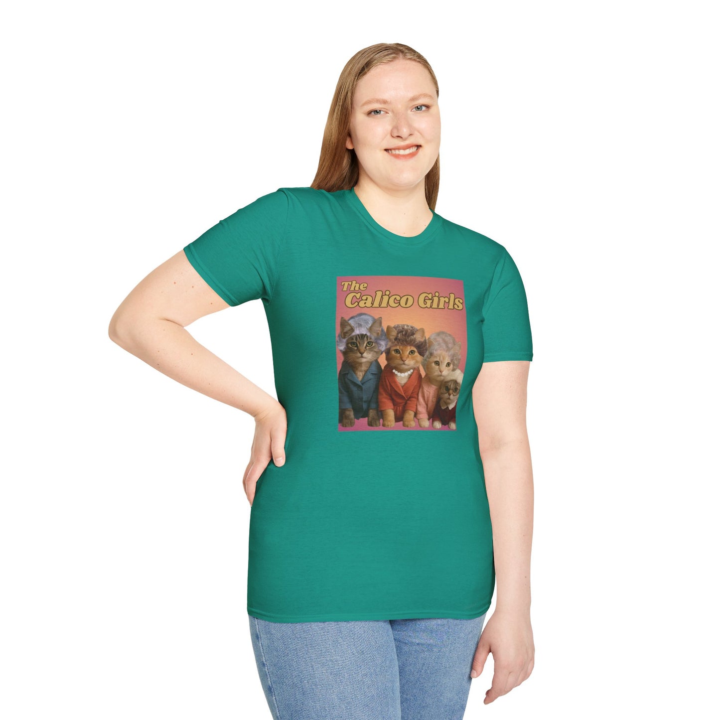 The Calico Girls cute kittens - Unisex Softstyle T-Shirt