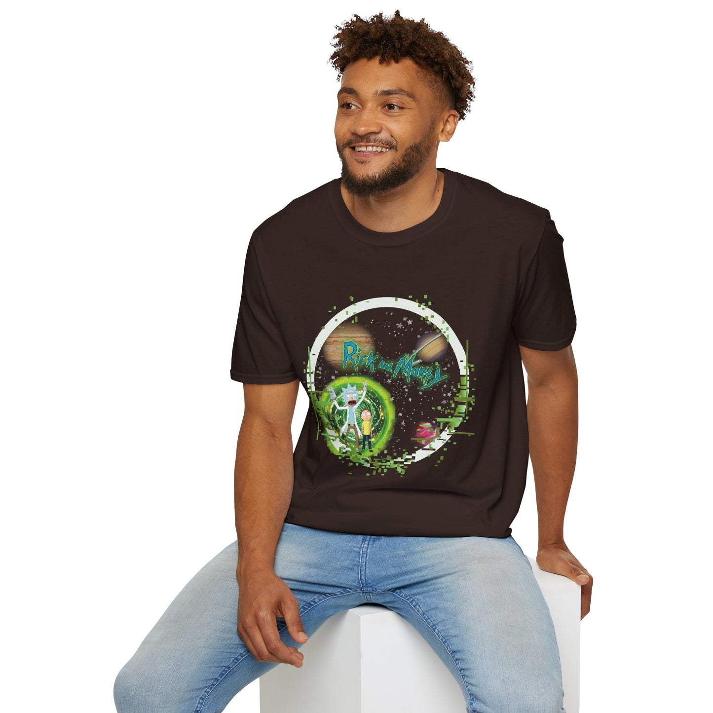 Rick & Morty Broken Space - Unisex Softstyle T-Shirt