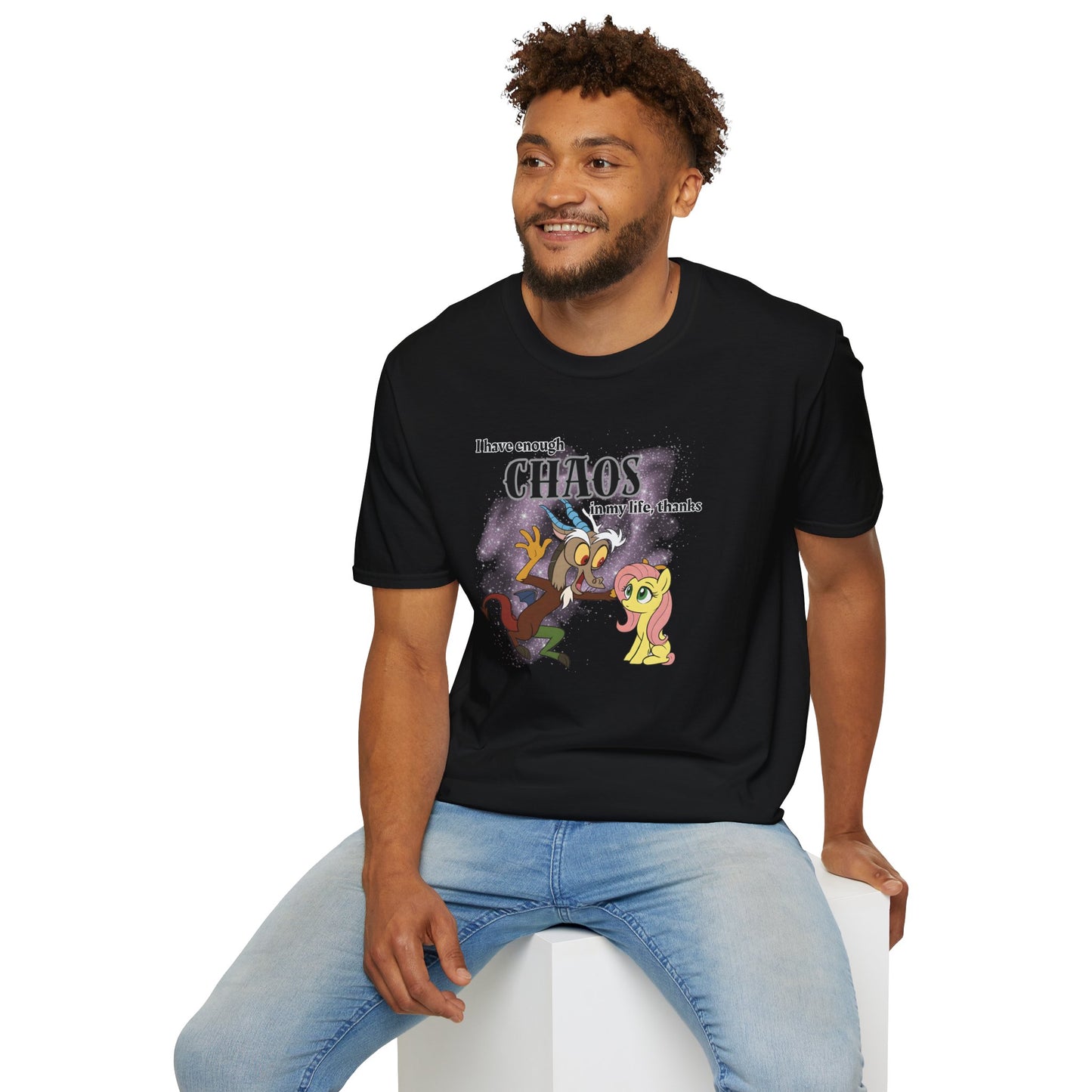 My Little Pony Discord and Fluttershy - Unisex Softstyle T-Shirt