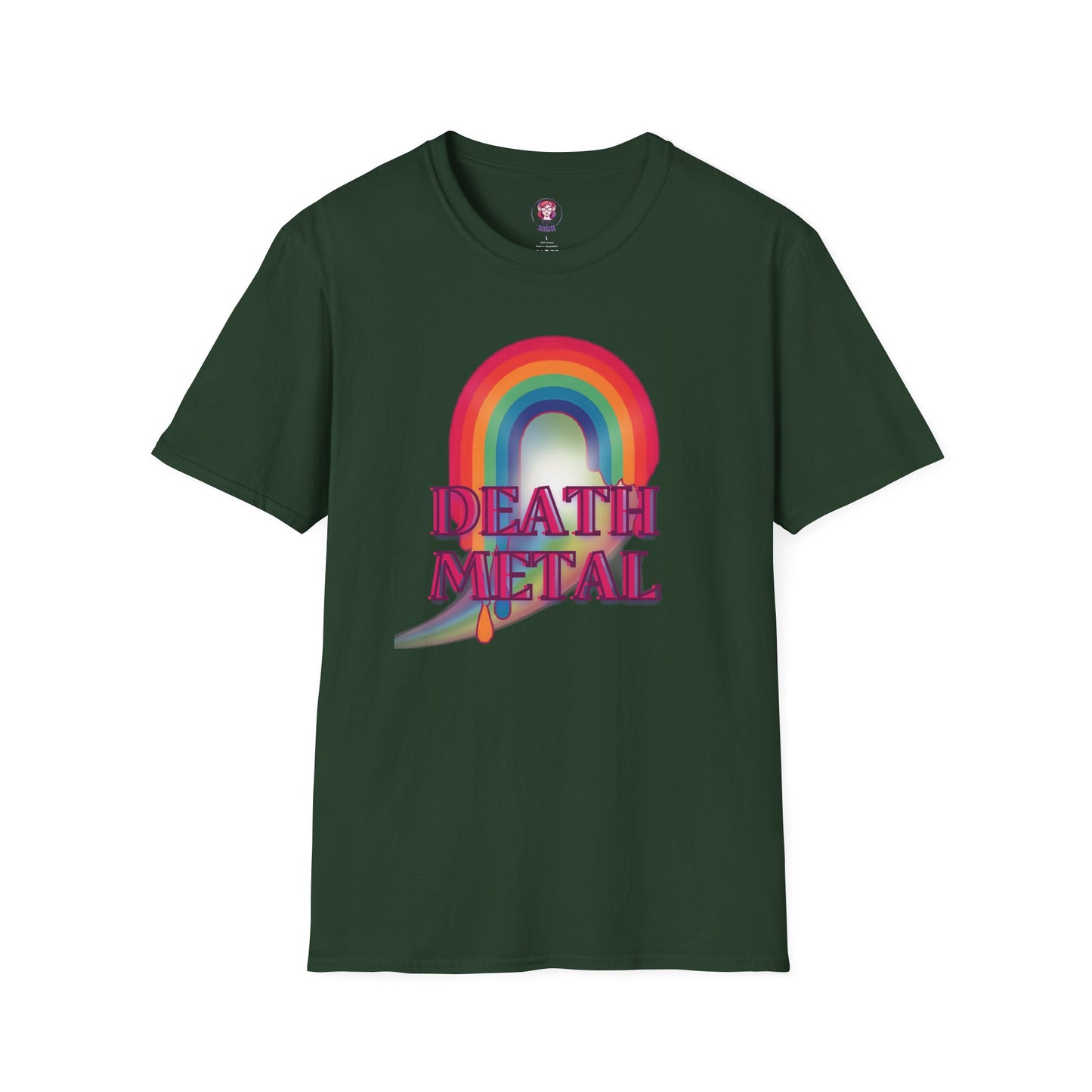 Rainbow Death Metal - Unisex Softstyle T-Shirt