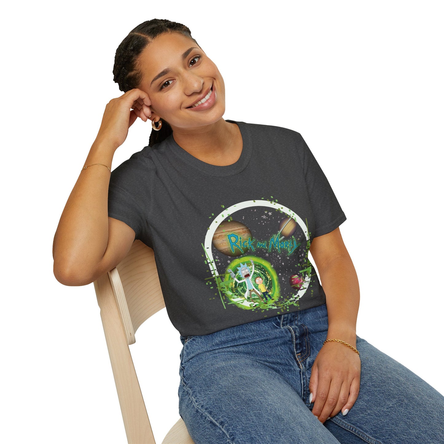 Rick & Morty Broken Space - Unisex Softstyle T-Shirt