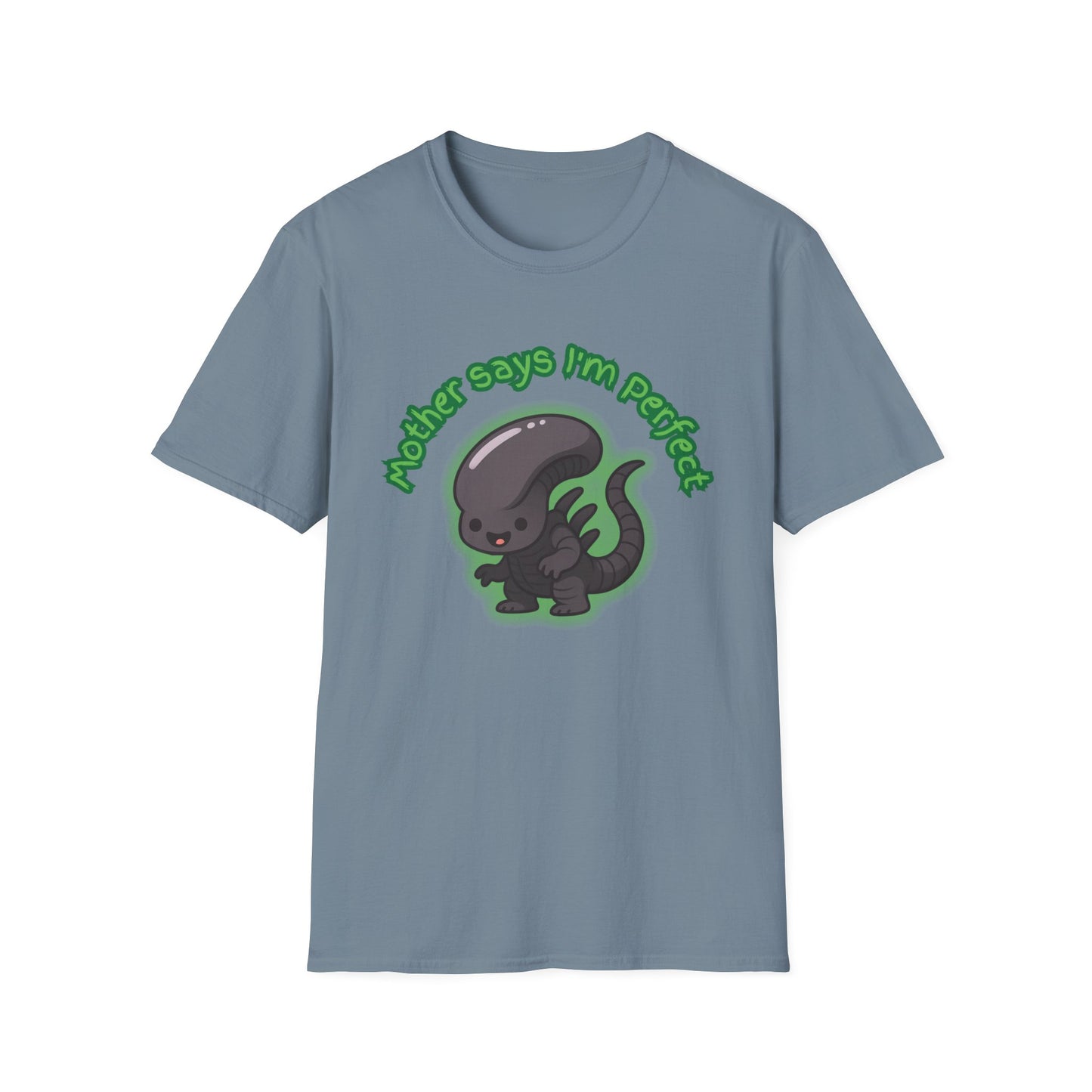 Alien Cute Xenomorph I'm Perfect - Unisex Softstyle T-Shirt