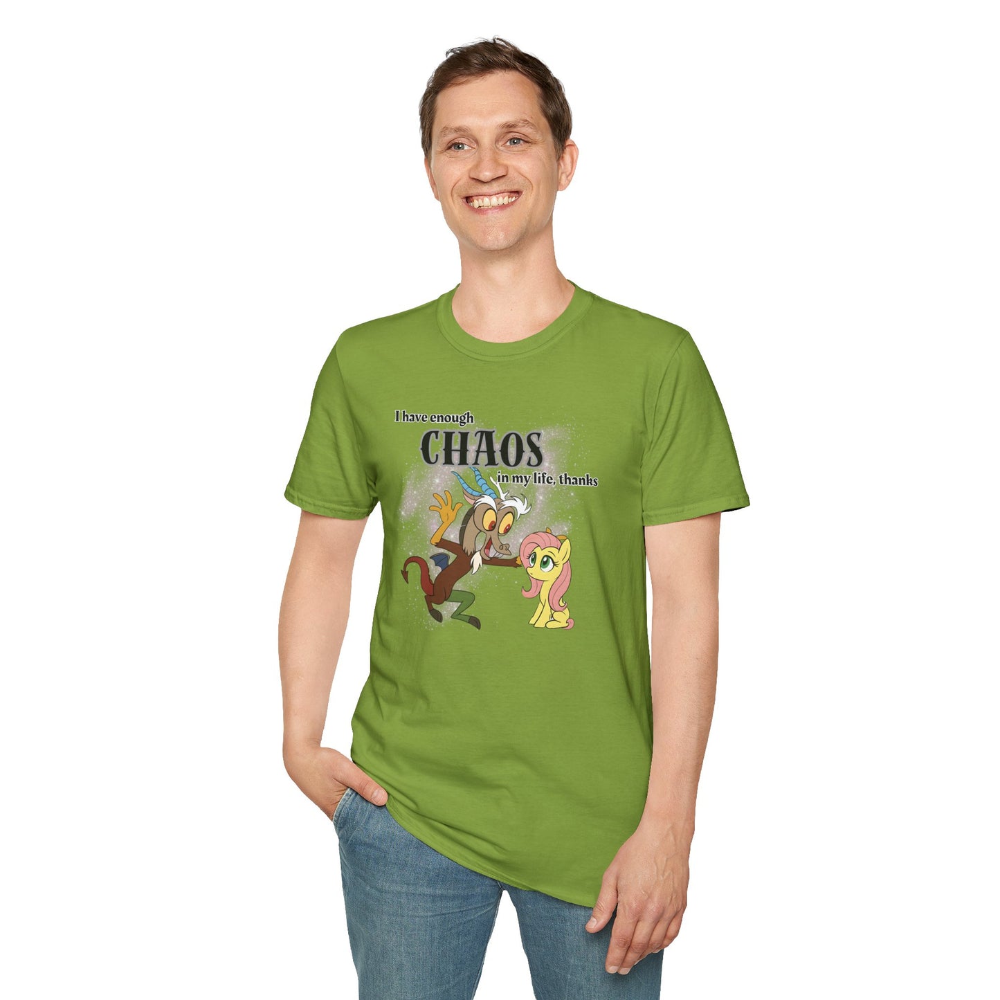 My Little Pony Discord and Fluttershy - Unisex Softstyle T-Shirt