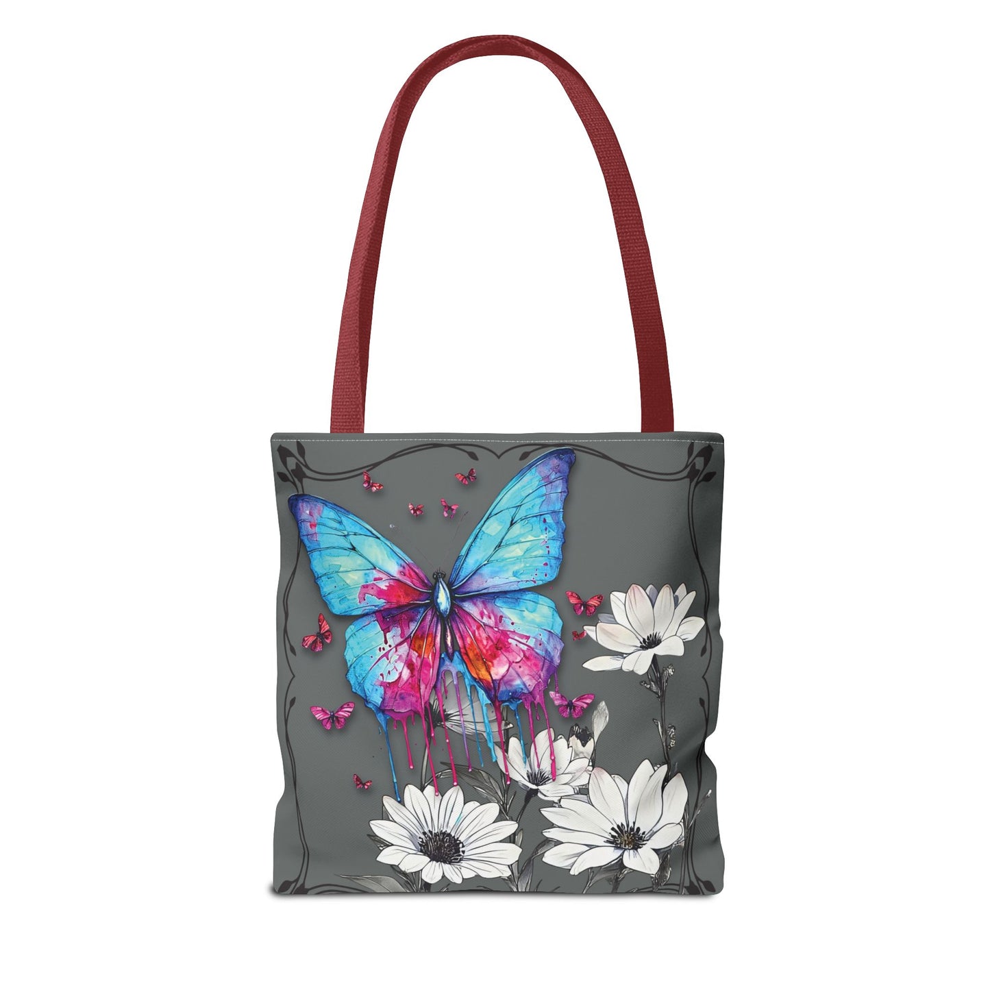 Painted Butterfly in Black and White Tote Bag