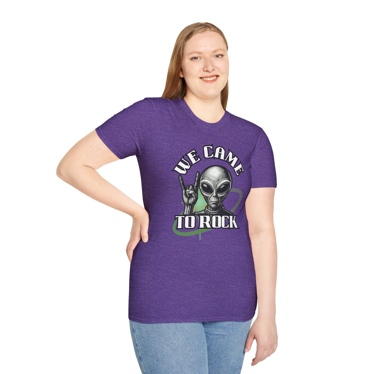 Alien Metal - We Came to Rock - Unisex Softstyle T-Shirt