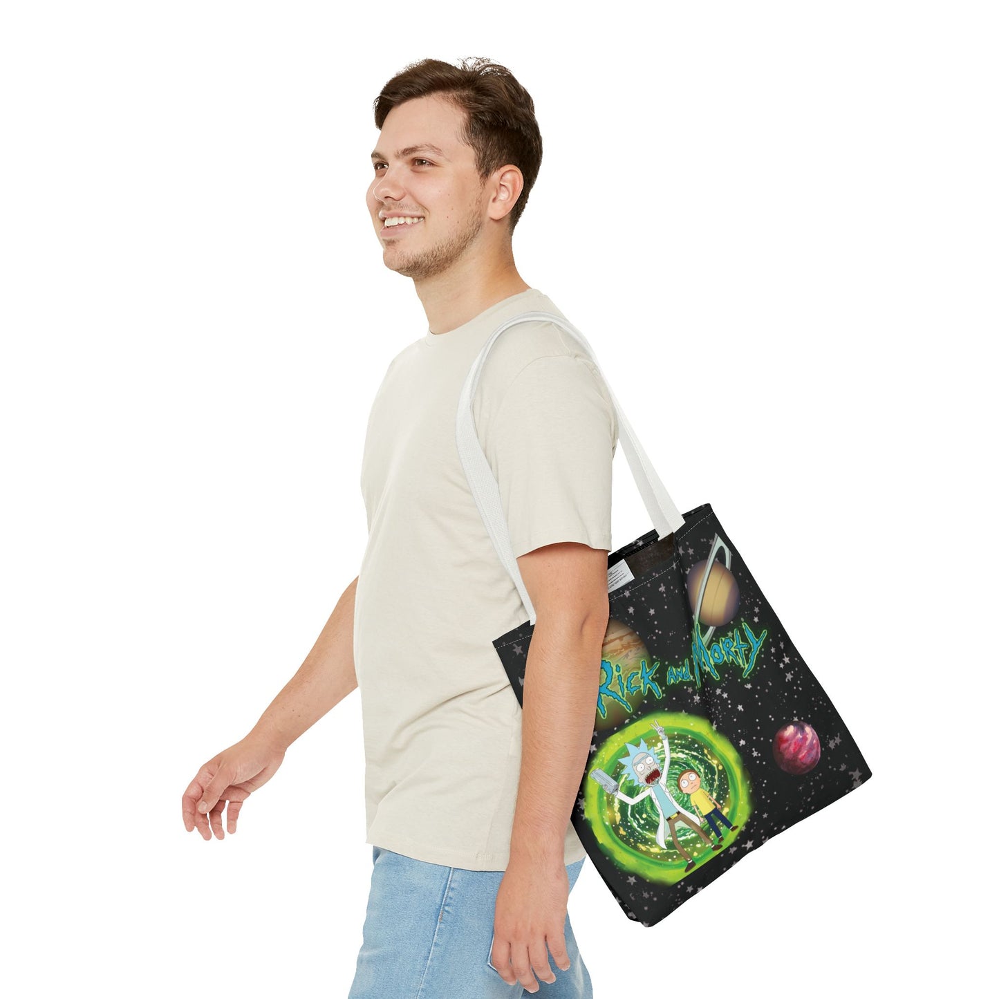 Rick & Morty Custom Adventure Tote Bag