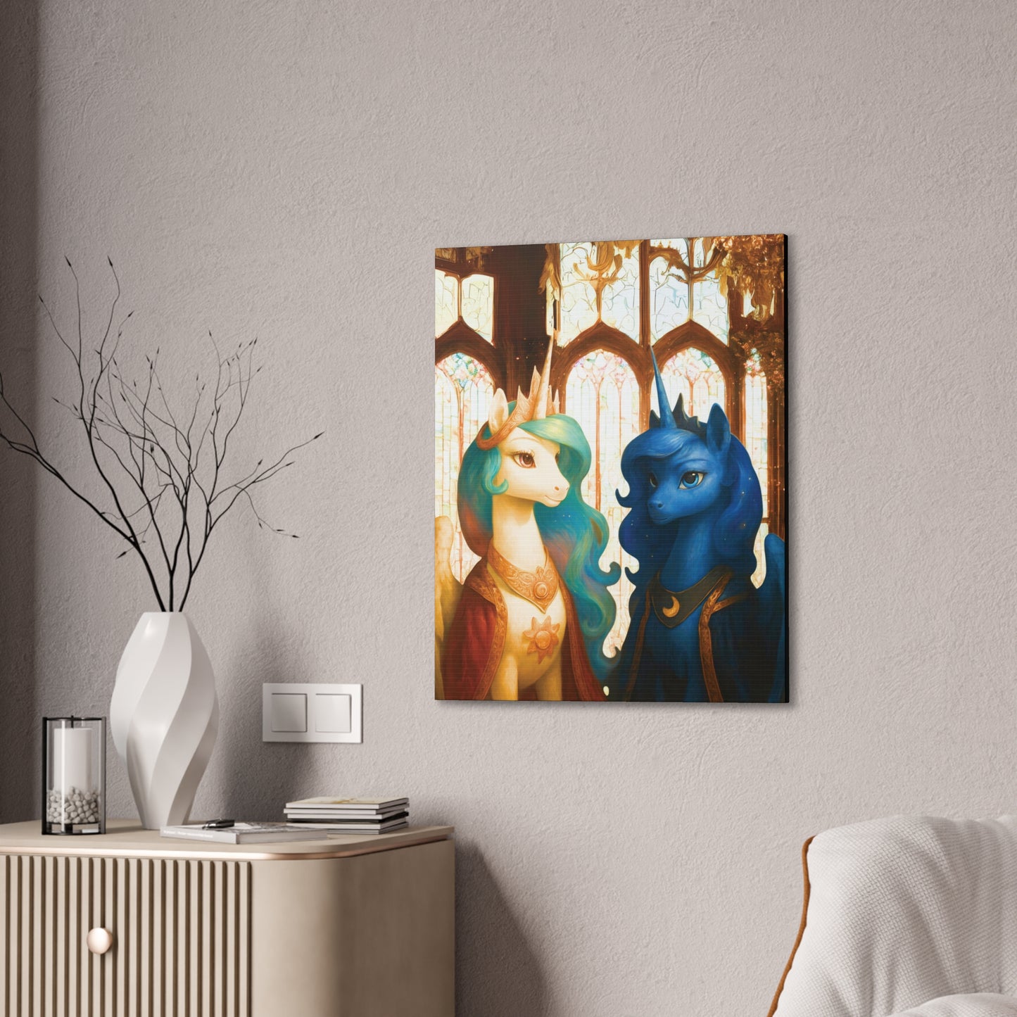 Royal Luna & Celestia - My Little Pony Canvas Art - Stretched, 0.75"