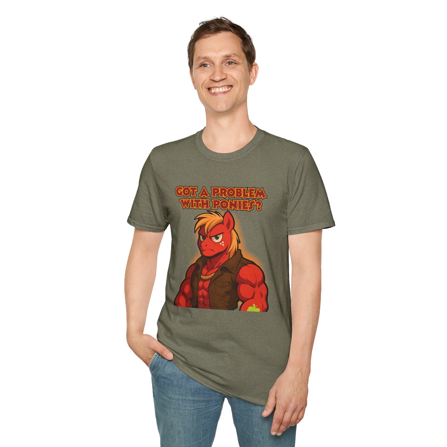 My Little Pony Masculine Big Mac - Pony Problem - Unisex Softstyle T-Shirt