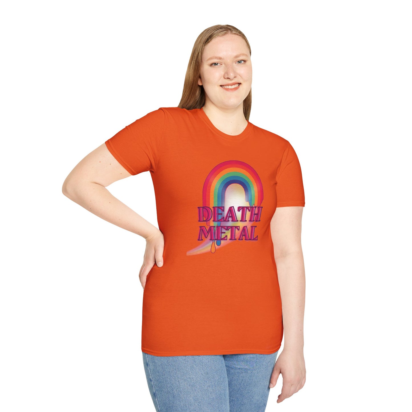 Rainbow Death Metal - Unisex Softstyle T-Shirt