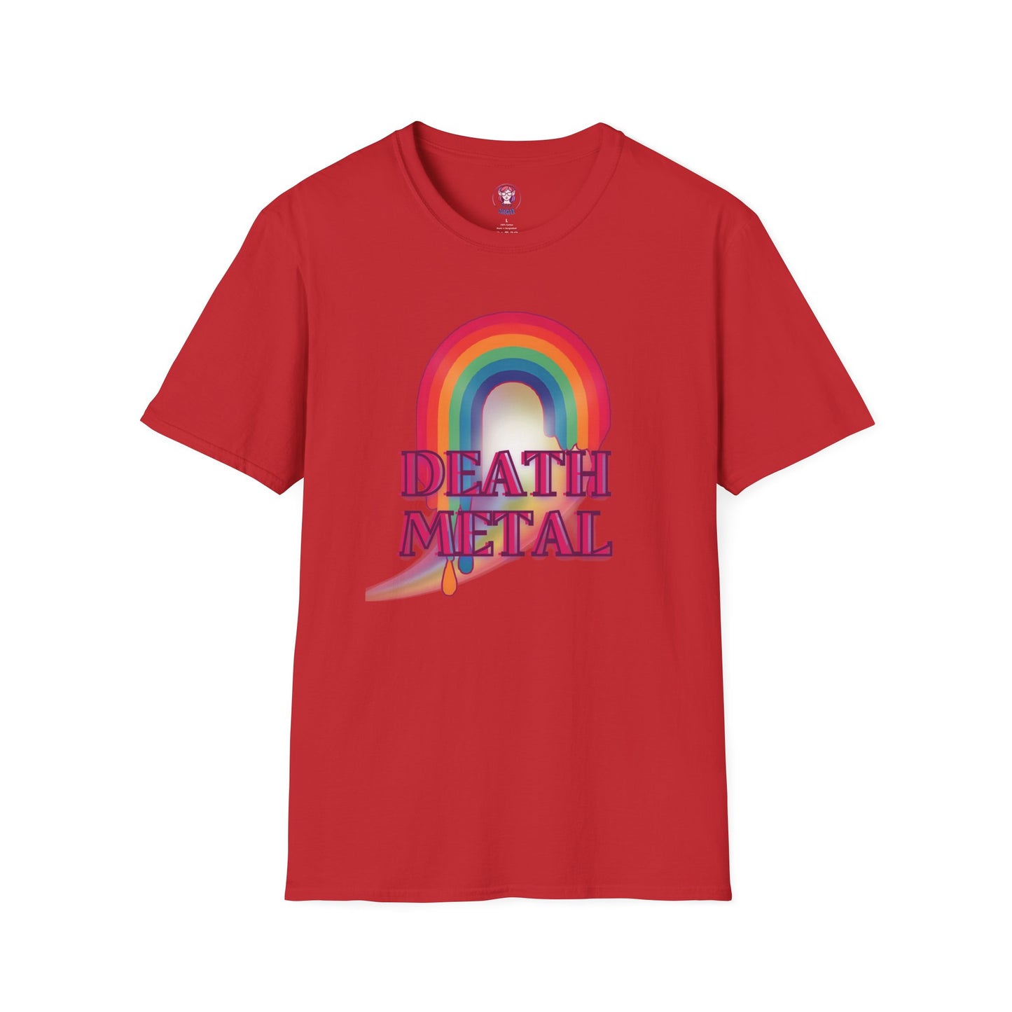 Rainbow Death Metal - Unisex Softstyle T-Shirt