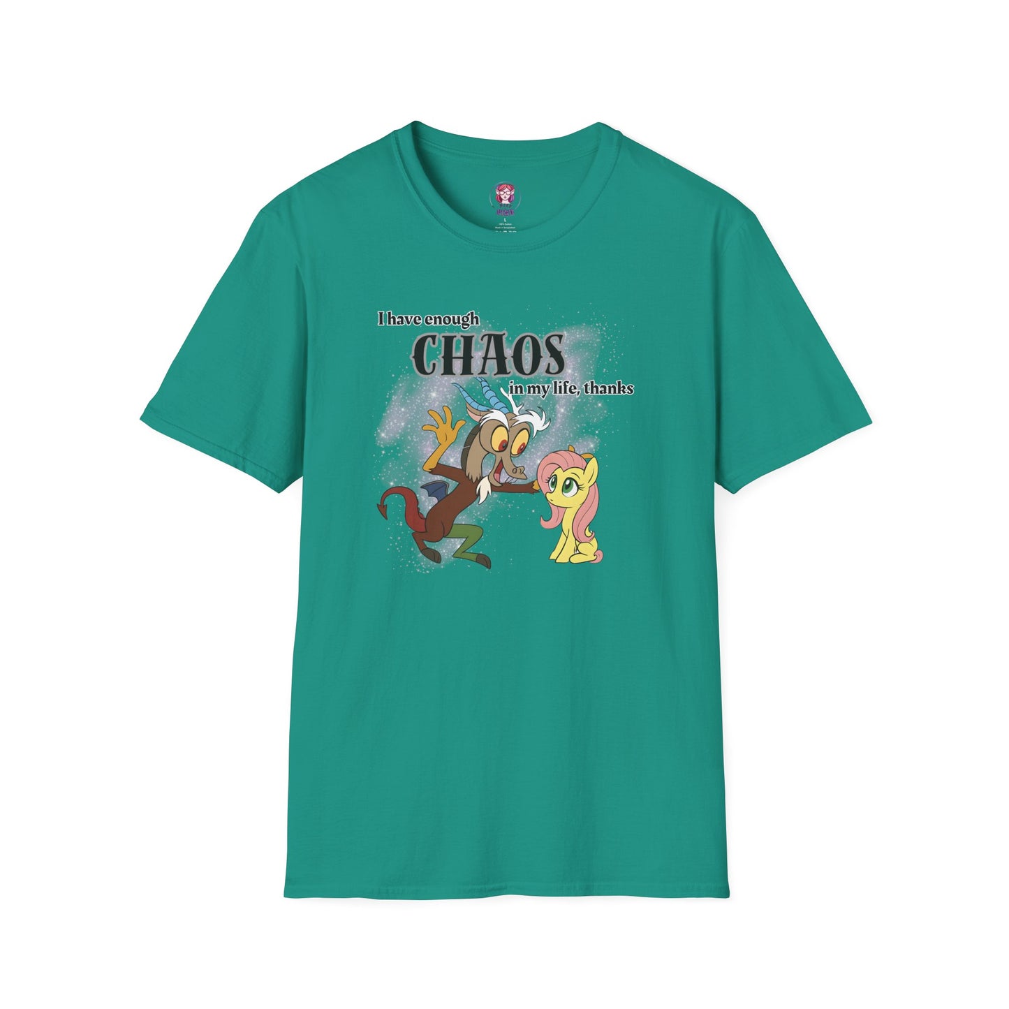 My Little Pony Discord and Fluttershy - Unisex Softstyle T-Shirt