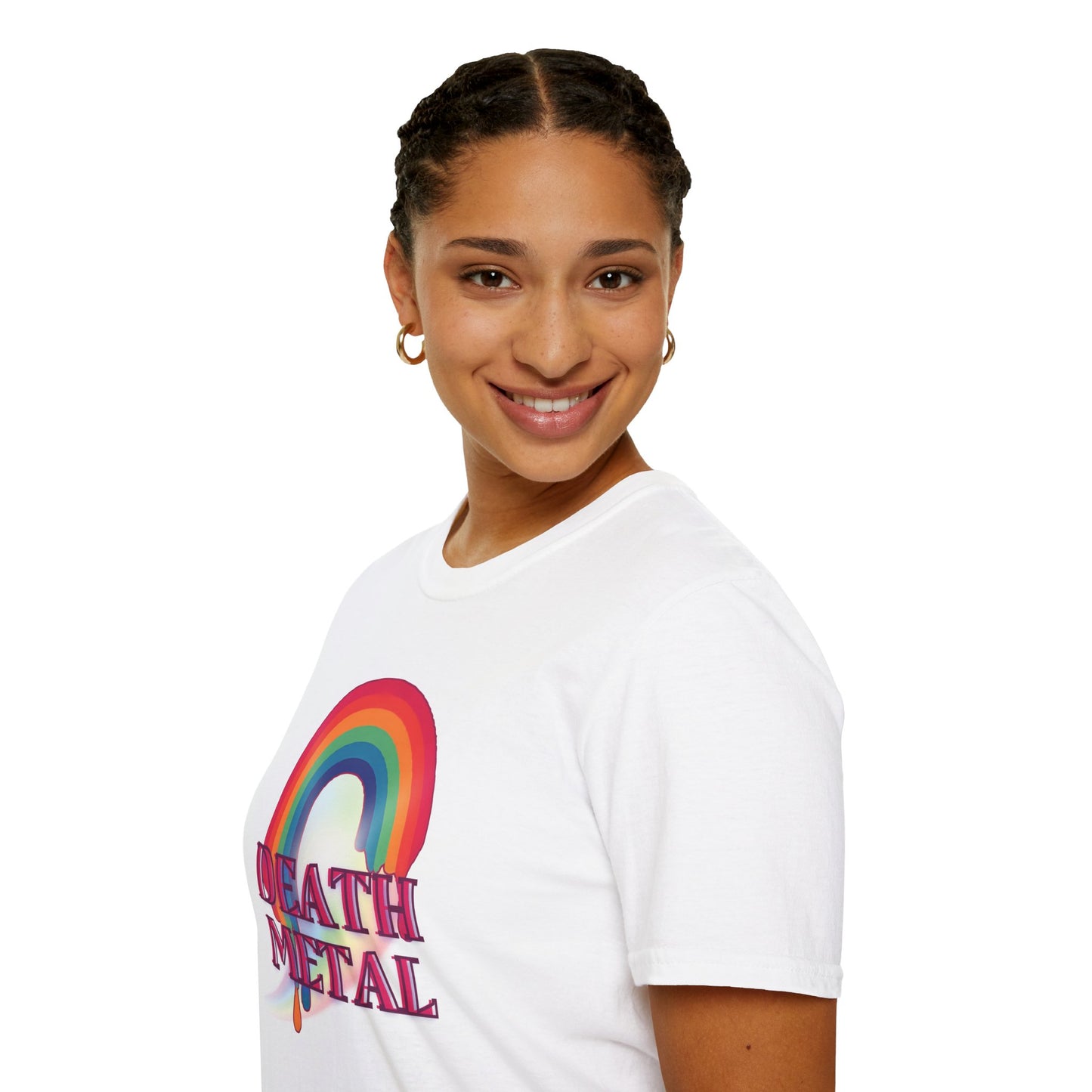 Rainbow Death Metal - Unisex Softstyle T-Shirt