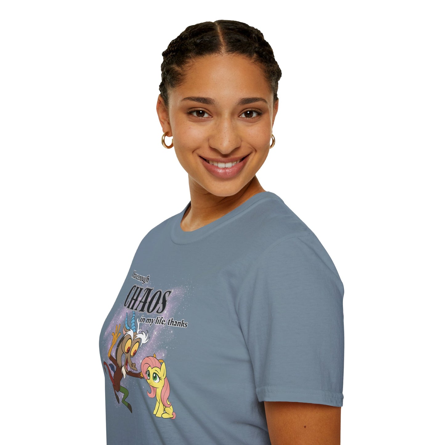 My Little Pony Discord and Fluttershy - Unisex Softstyle T-Shirt