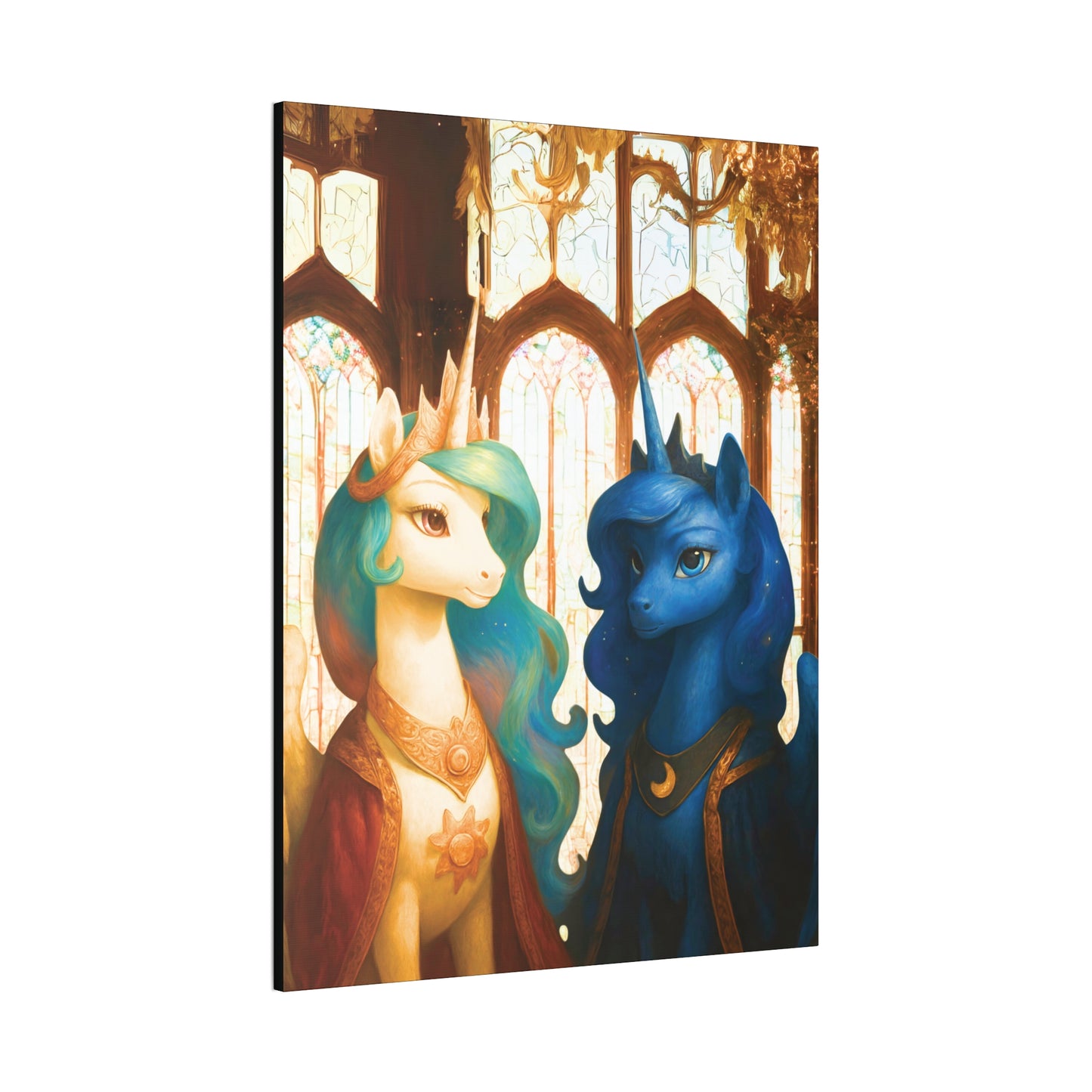 Royal Luna & Celestia - My Little Pony Canvas Art - Stretched, 0.75"