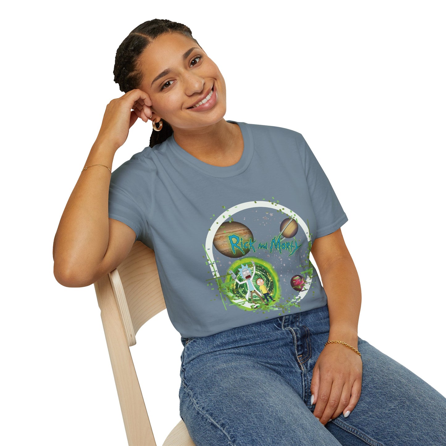 Rick & Morty Broken Space - Unisex Softstyle T-Shirt