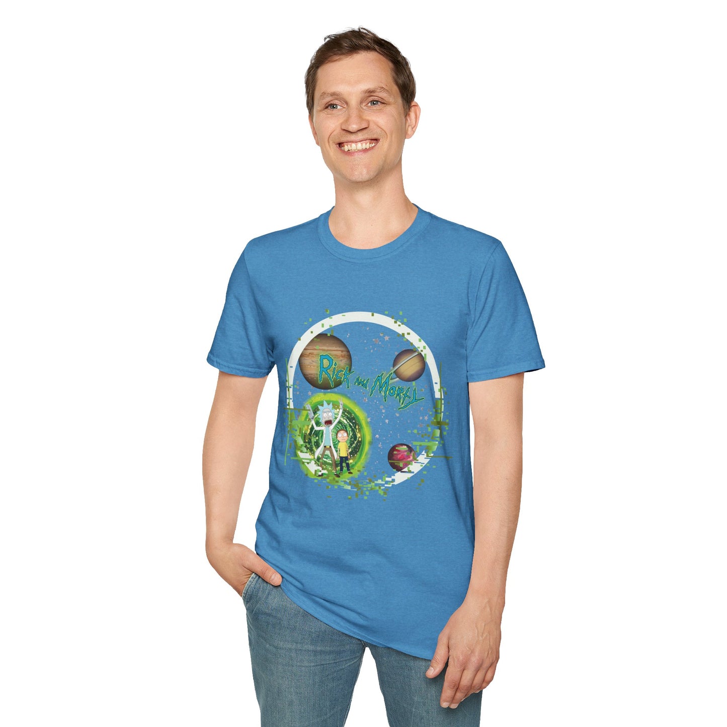 Rick & Morty Broken Space - Unisex Softstyle T-Shirt