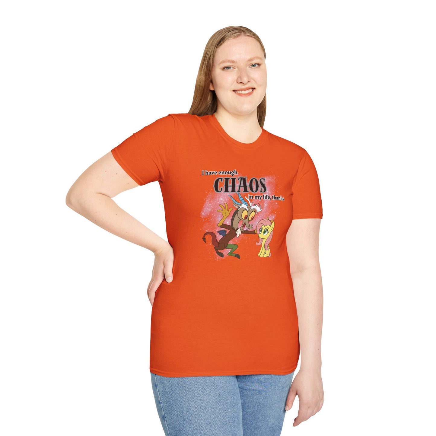 My Little Pony Discord and Fluttershy - Unisex Softstyle T-Shirt
