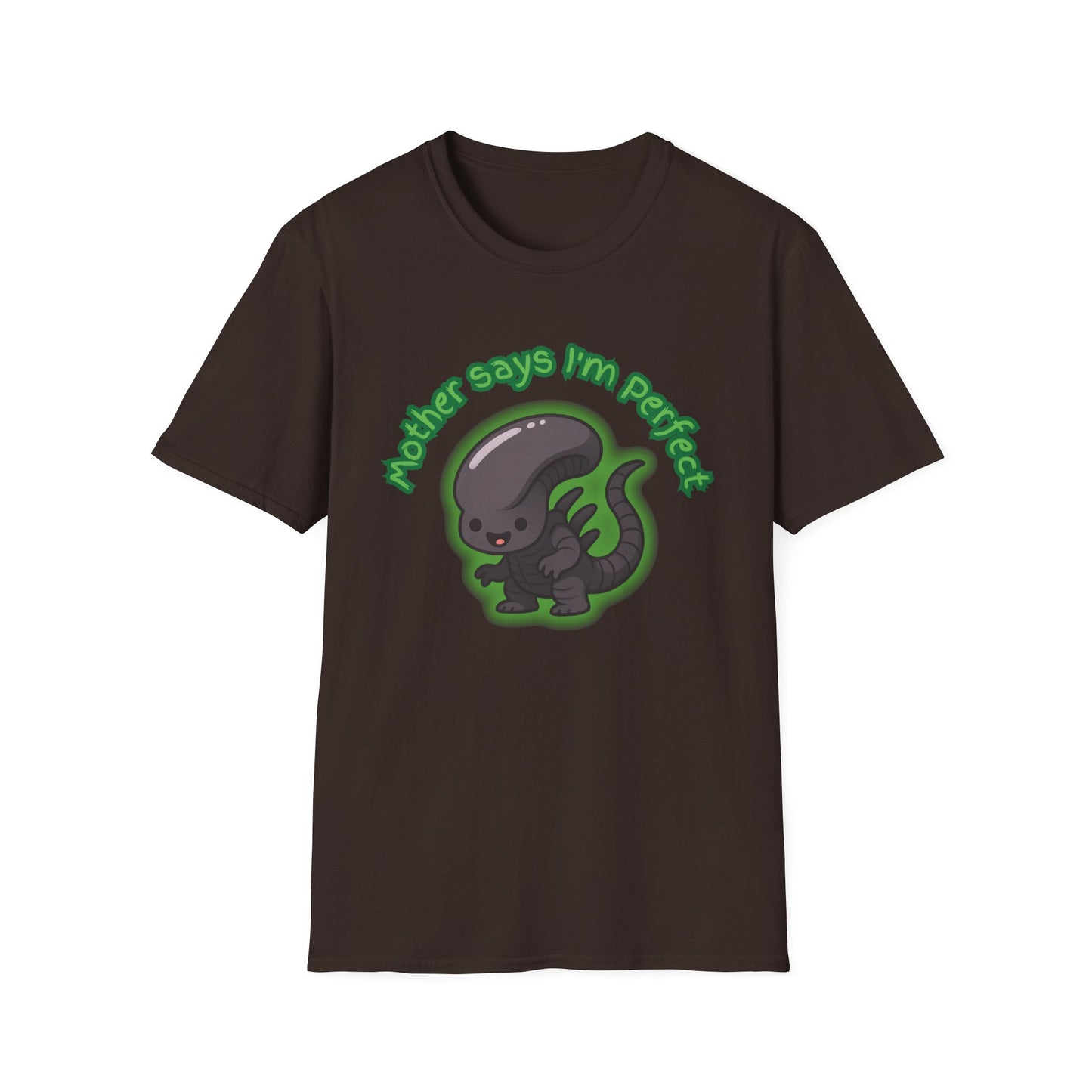 Alien Cute Xenomorph I'm Perfect - Unisex Softstyle T-Shirt