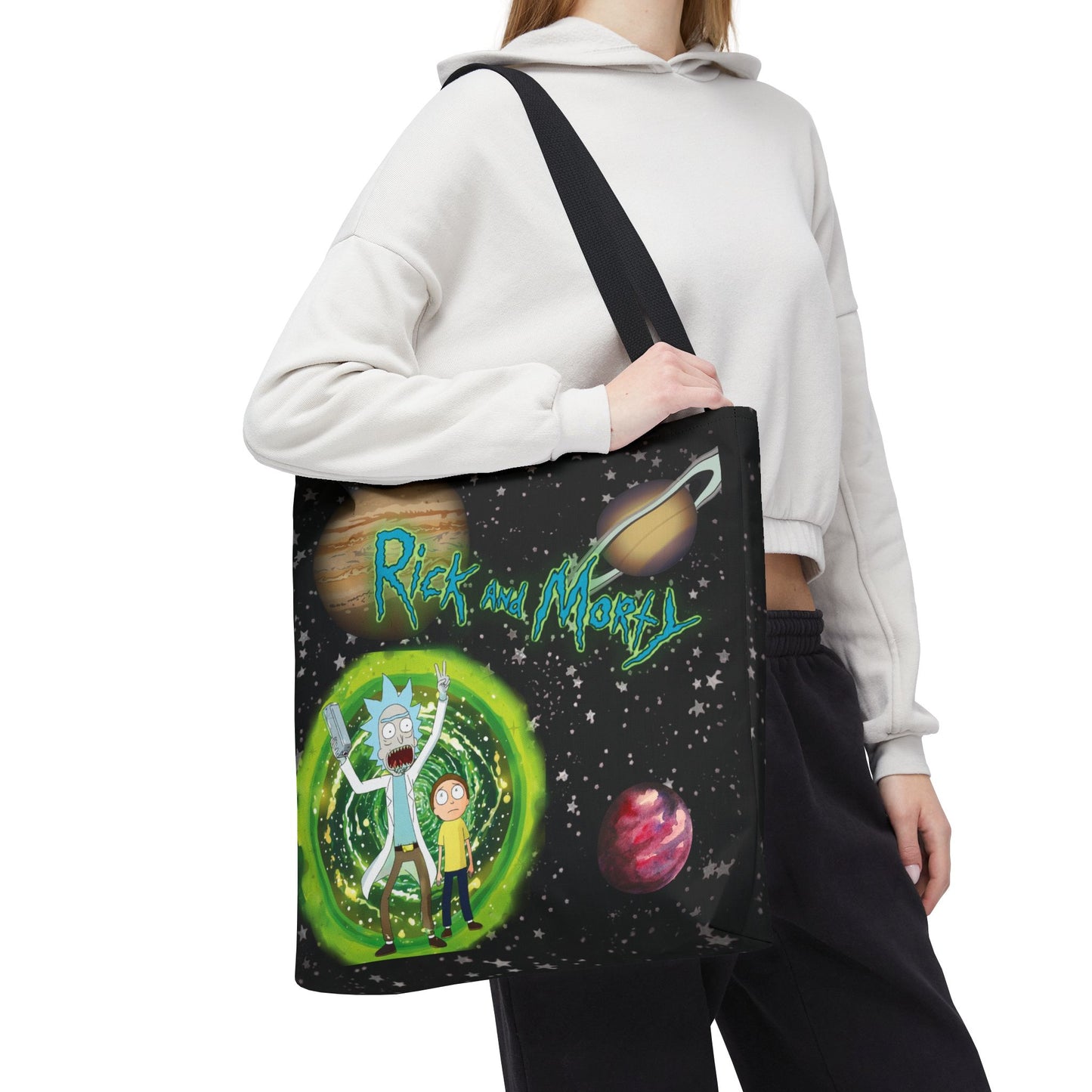 Rick & Morty Custom Adventure Tote Bag