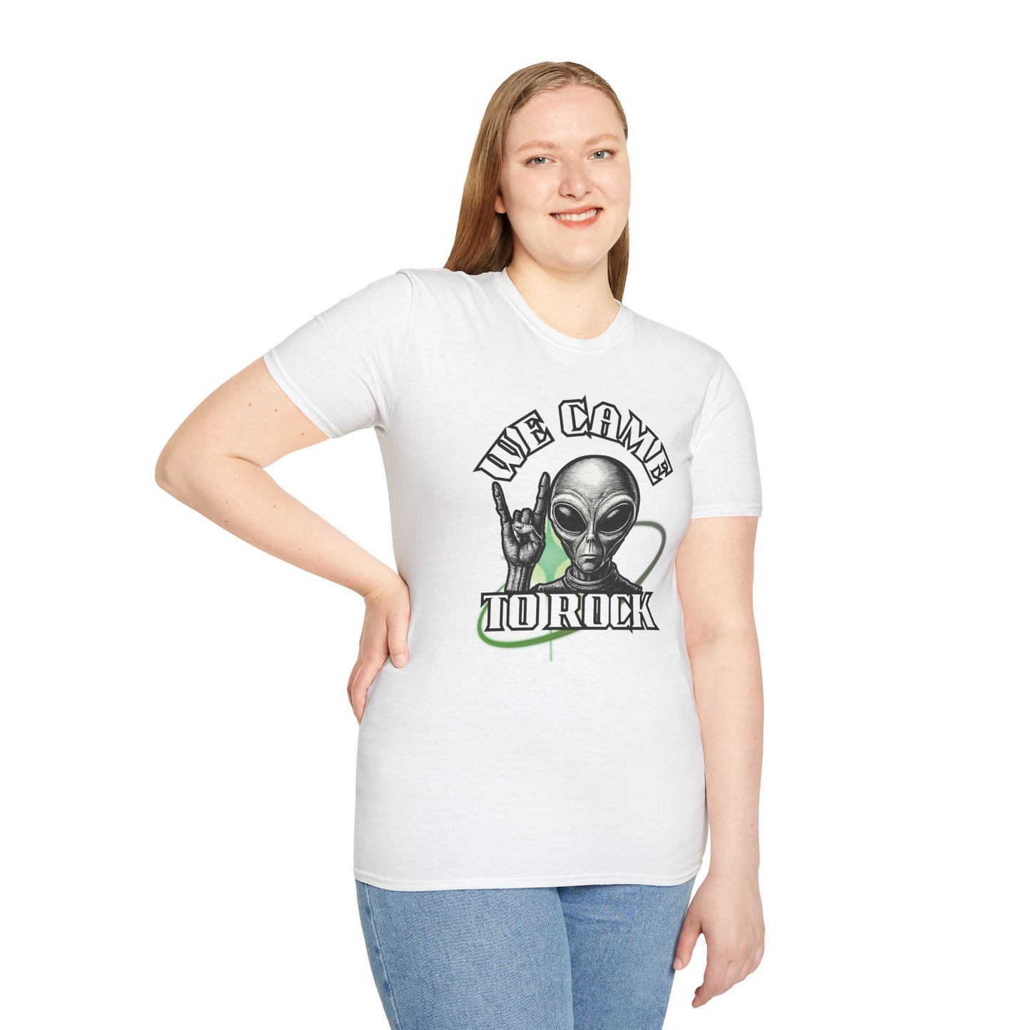 Alien Metal - We Came to Rock - Unisex Softstyle T-Shirt