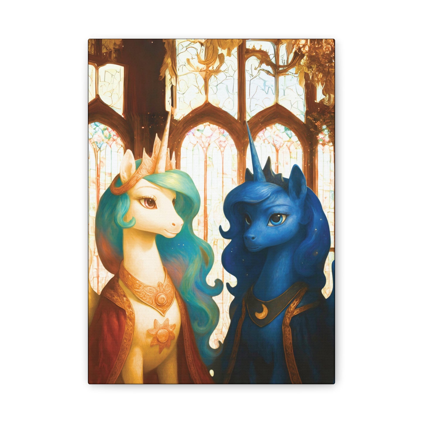 Royal Luna & Celestia - My Little Pony Canvas Art - Stretched, 0.75"