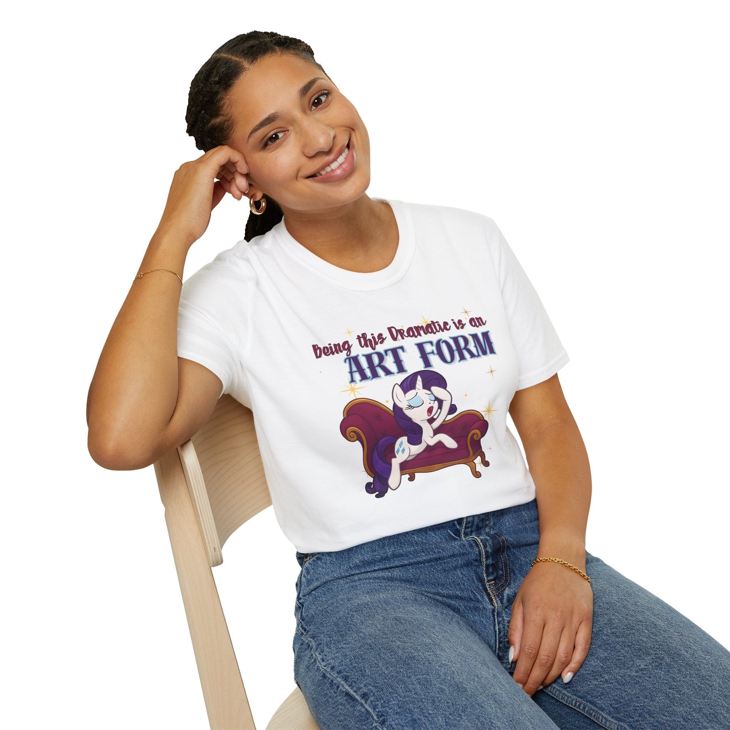 My Little Pony Rarity - Being Dramatic - Unisex Softstyle T-Shirt
