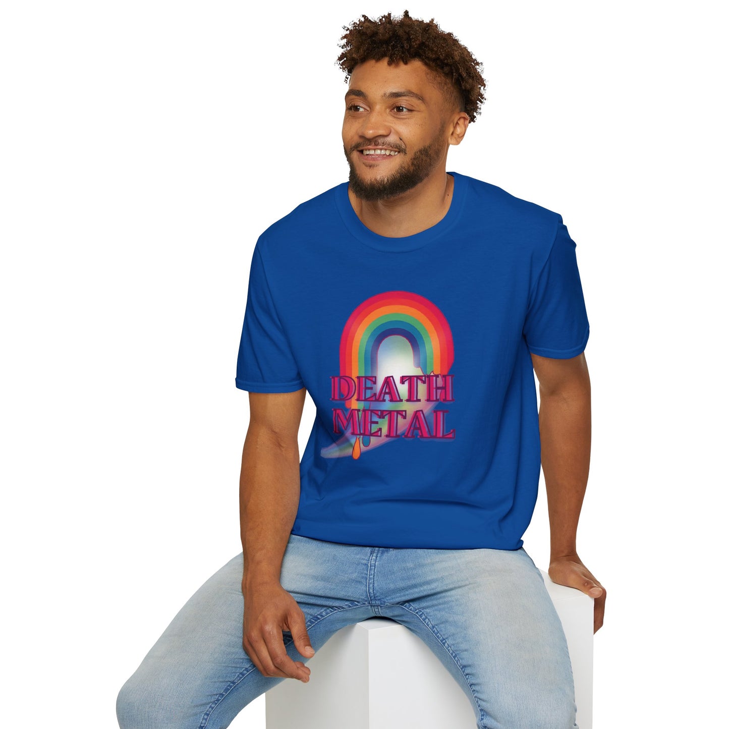 Rainbow Death Metal - Unisex Softstyle T-Shirt